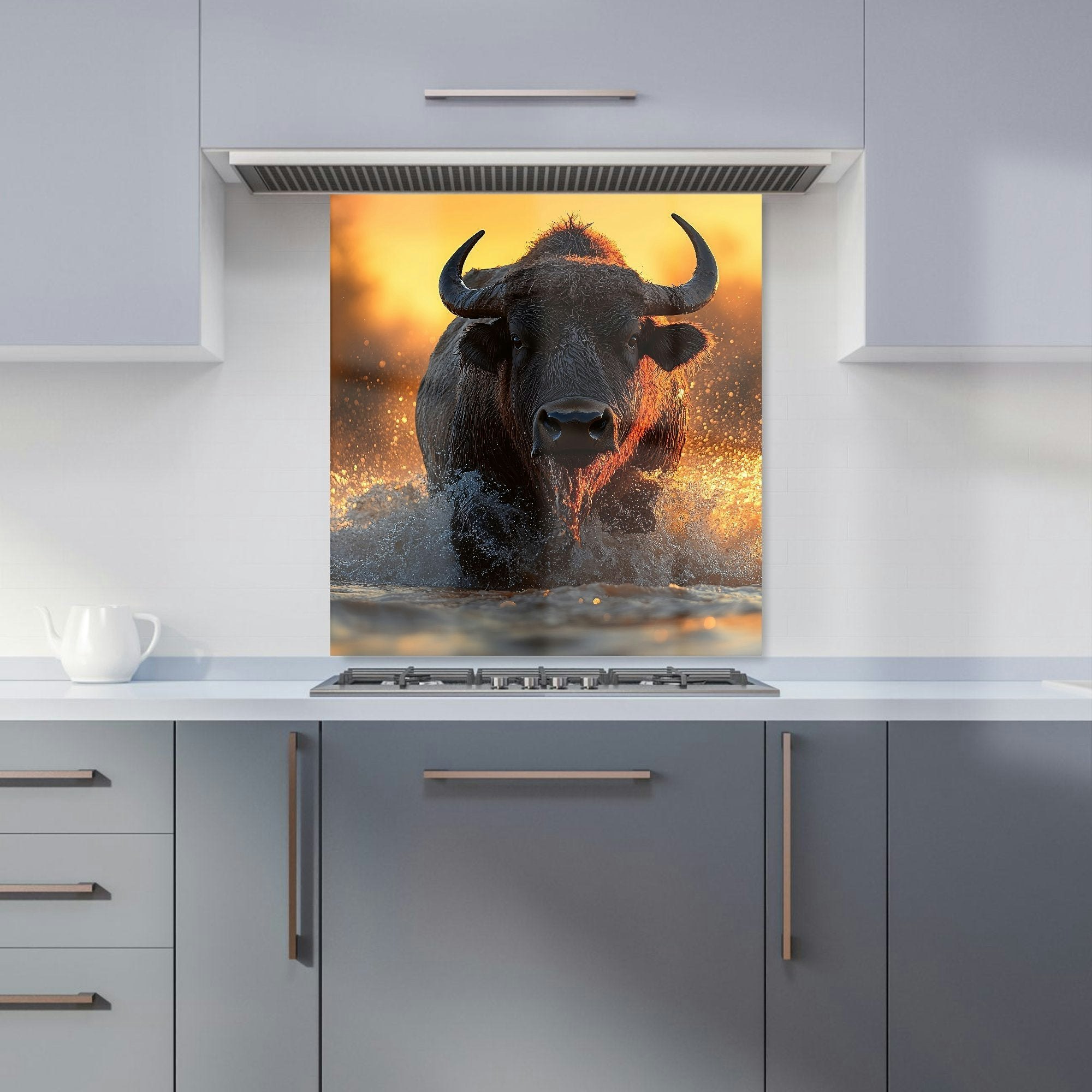 Warren Reed Buffalo Kitchen Splashback - W700mm X H650mm