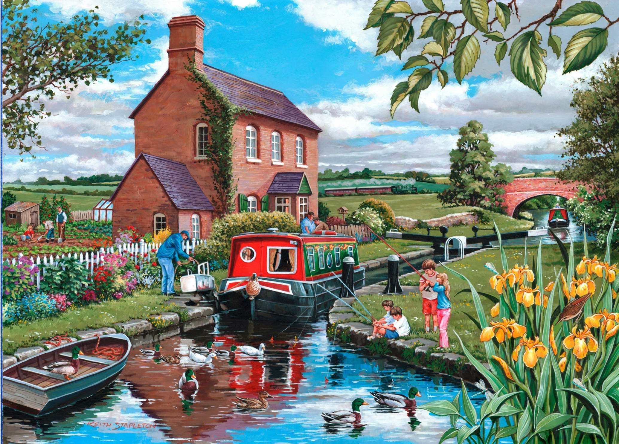 The House Of Puzzles Keepers Cottage - 500 Piece Jigsaw Puzzle