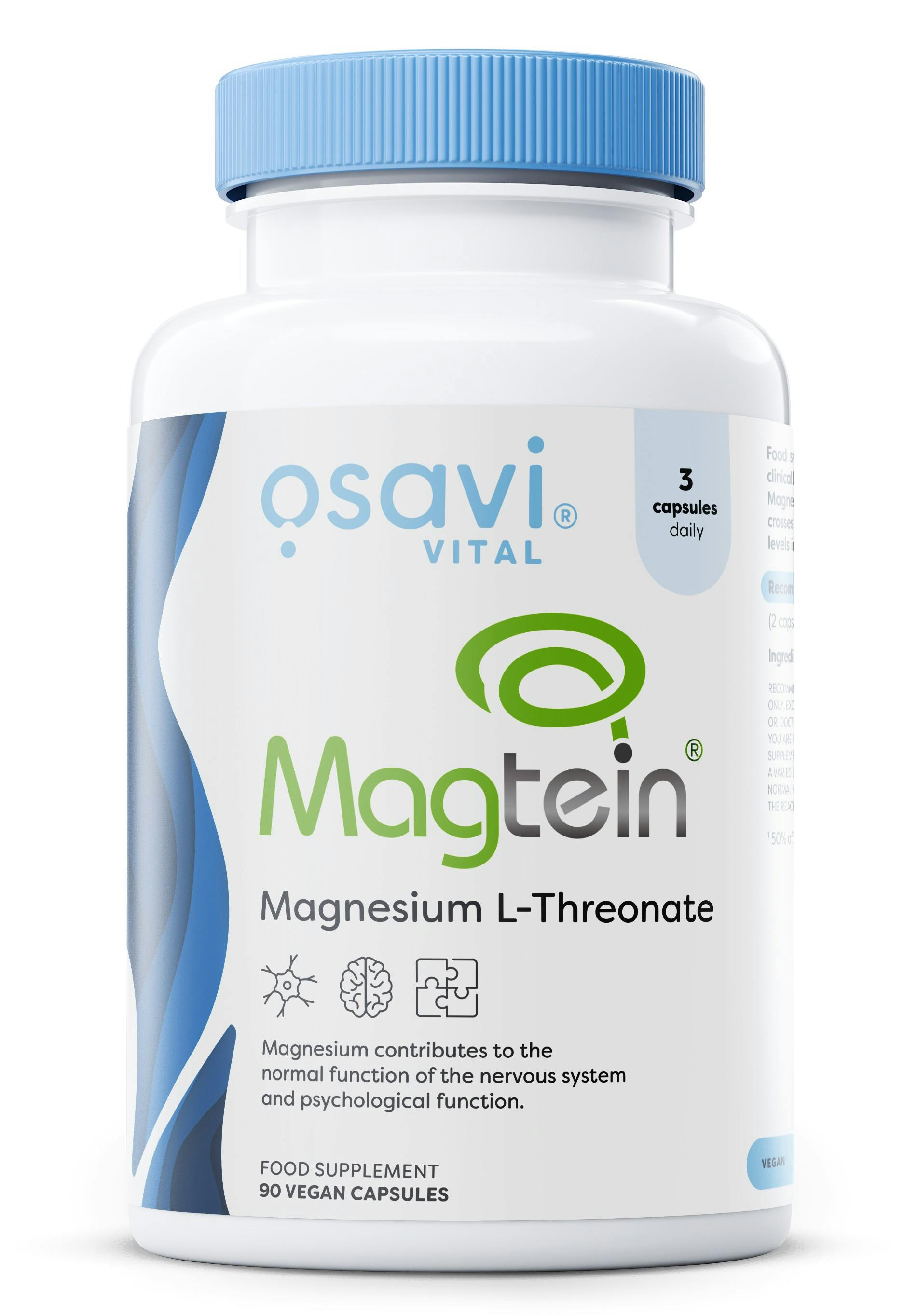 Osavi Magtein Magnesium L-threonate - 90 vegan caps - Image 5