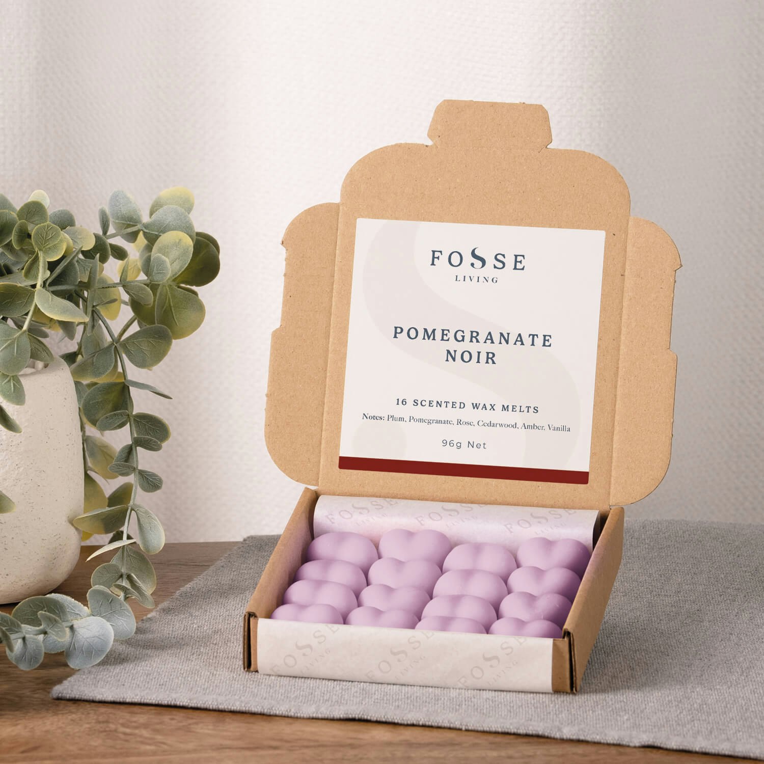 Rackhams Amber Pomegranate Noir Wax Melts - 16 Pack
