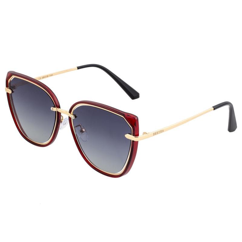 Bertha Red/Black Rylee Polarized Sunglasses