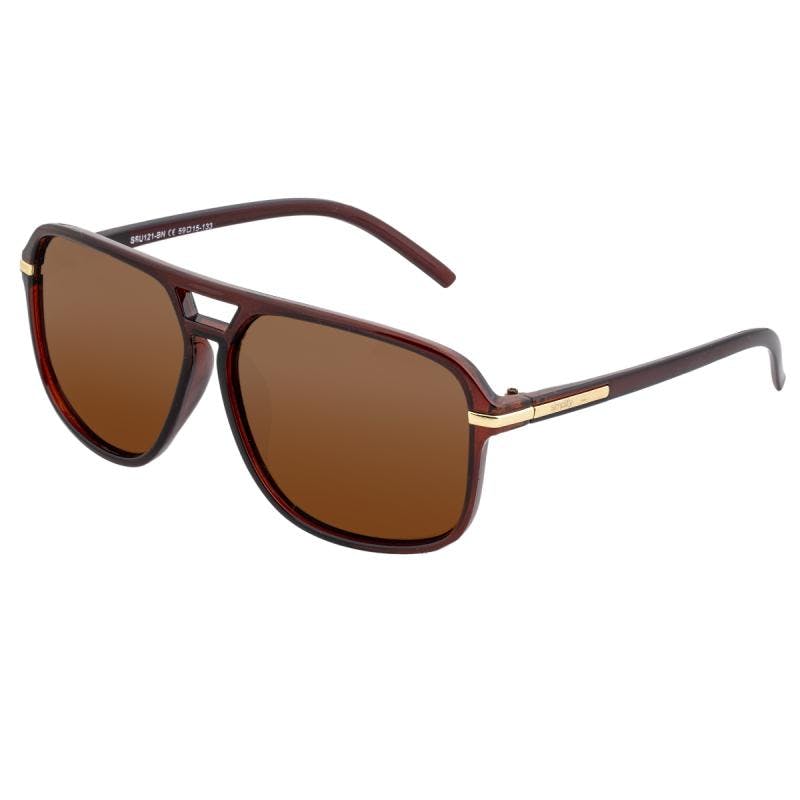 Simplify Brown Reed Polarized Sunglasses