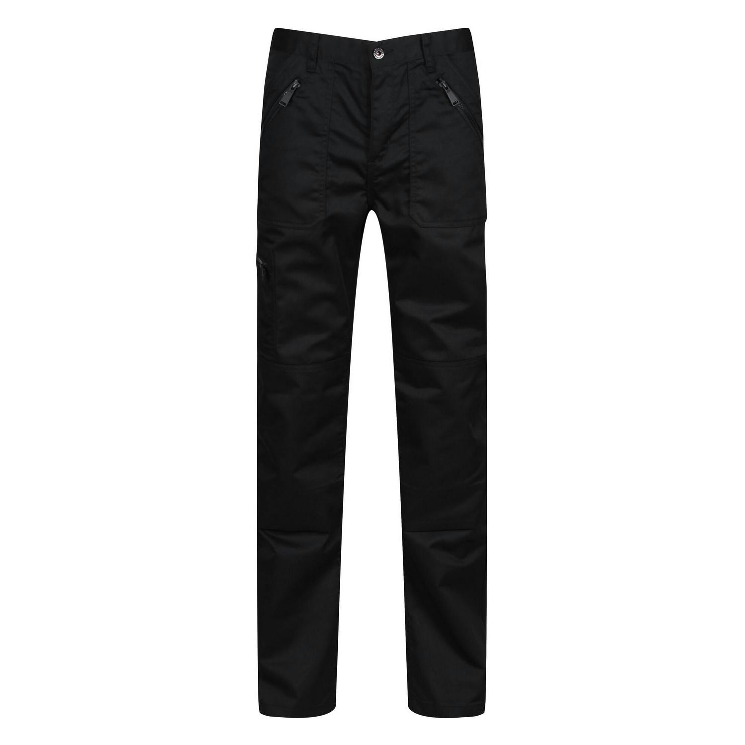 Regatta Men's Black Pro Action Stretch Trousers - 42S - 50% Recycled Polyester/50% Polyester
