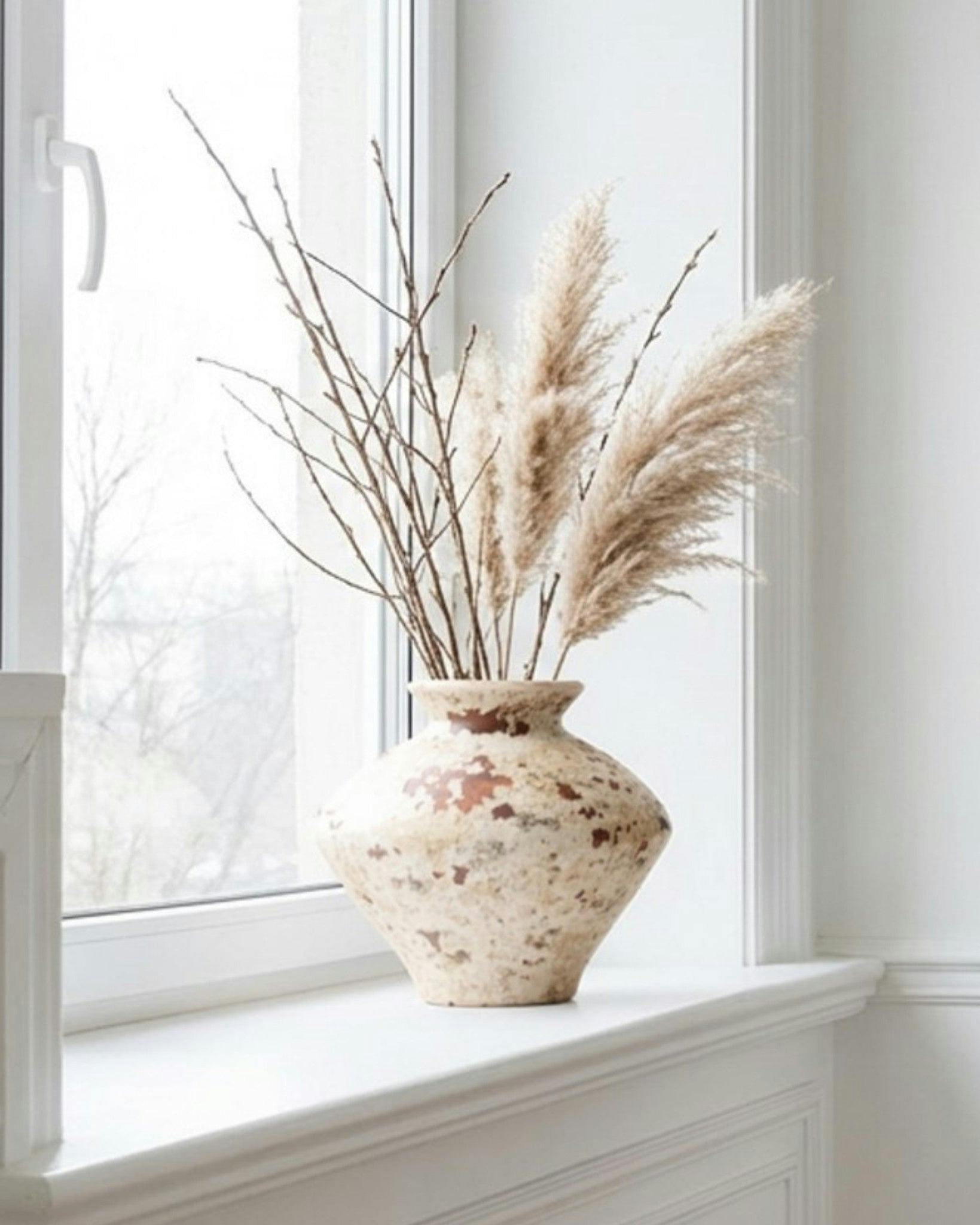Elvida Interiors Aurela Rustic Stone Decorative Vase