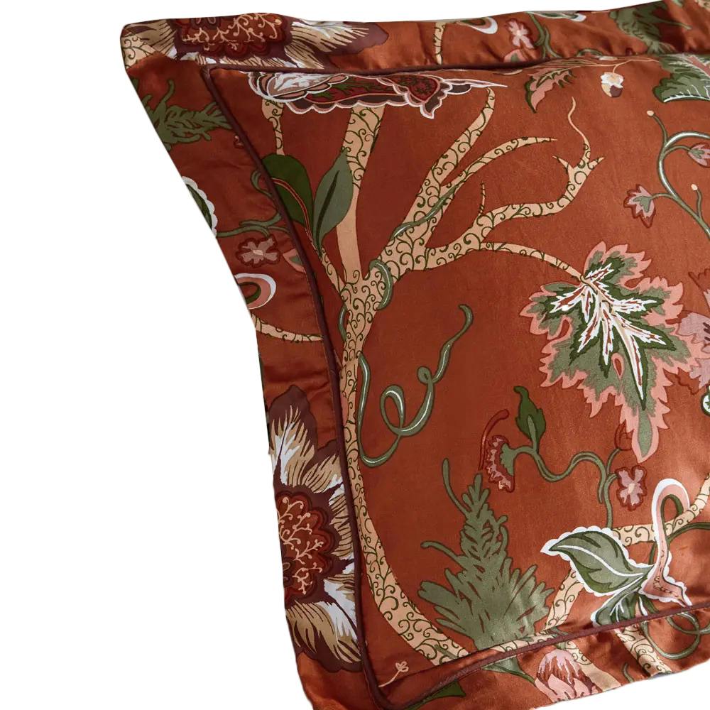 Furn Brown Paoletti Botanist Pillowcase Set - Rusty - Rusty - 75Cm X 50Cm - 100% Cotton