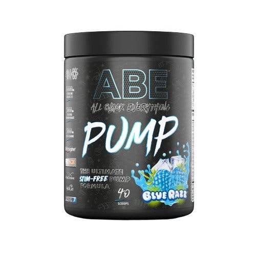 Applied Nutrition Powder Blue Abe Pump Pre Workout Stim Free Raspberry Flavour - 500G - Image 5
