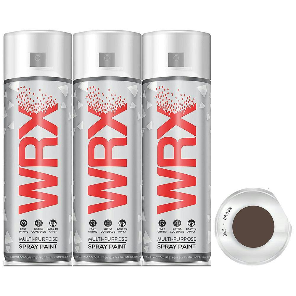 WRX 12 X Spray Paint 400 ml - Brown 325 RAL 8016 - Image 4