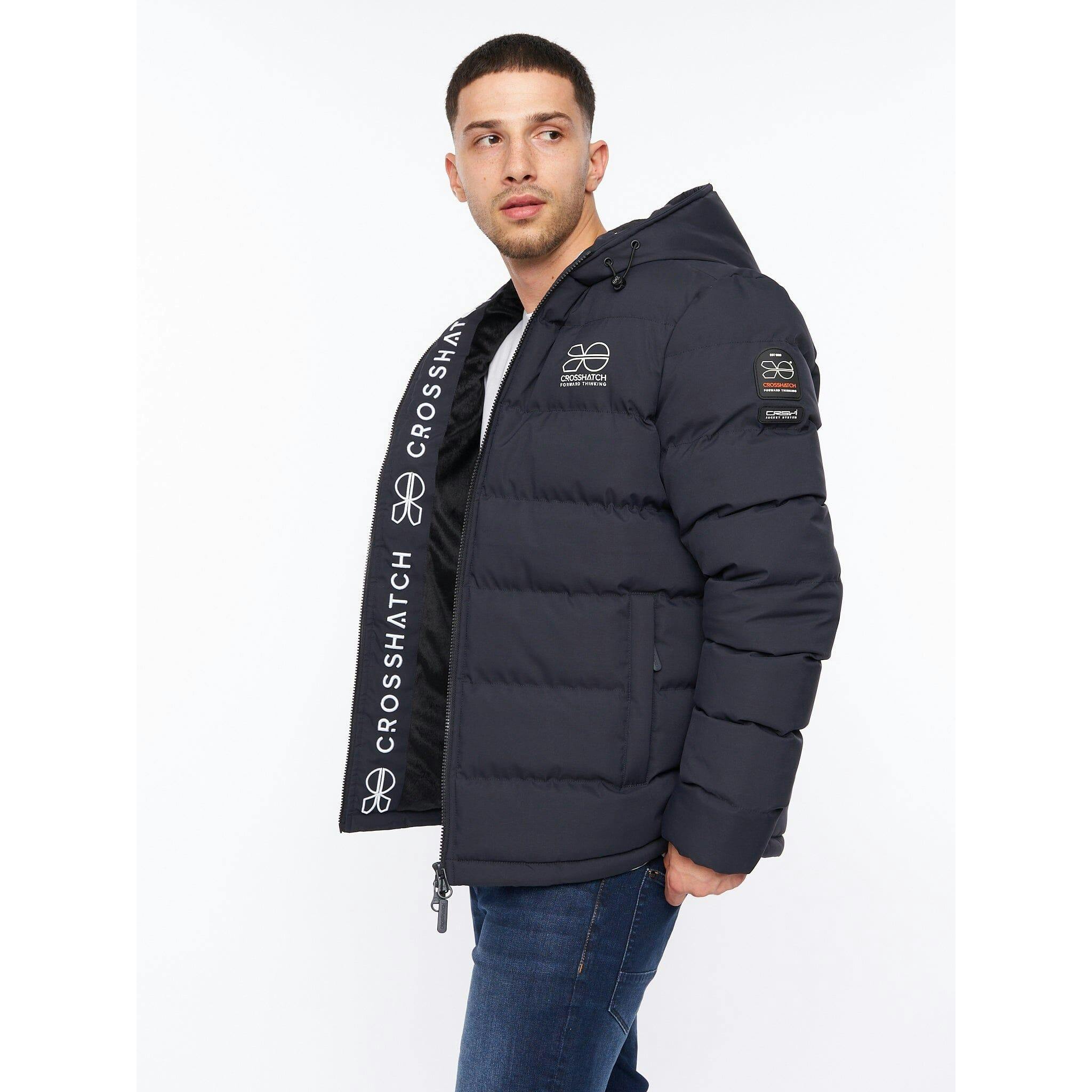 Crosshatch Men's Pitsburg Jacket - Navy - Xl - Navy - 100% Polyester