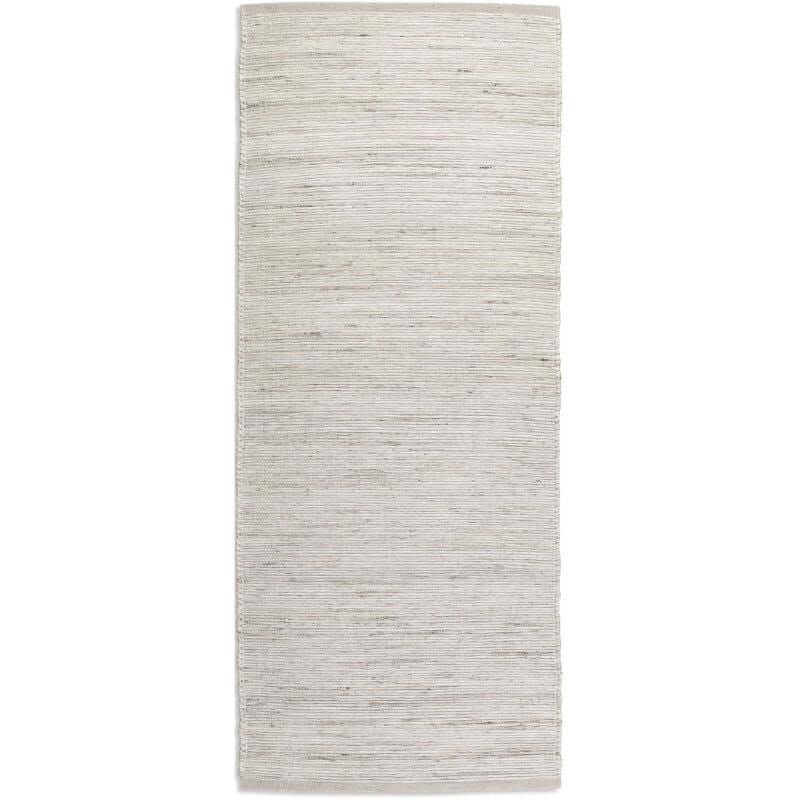 Hanse Home White Handloom Jute Rug Dhaka Natural - 80X200 Cm