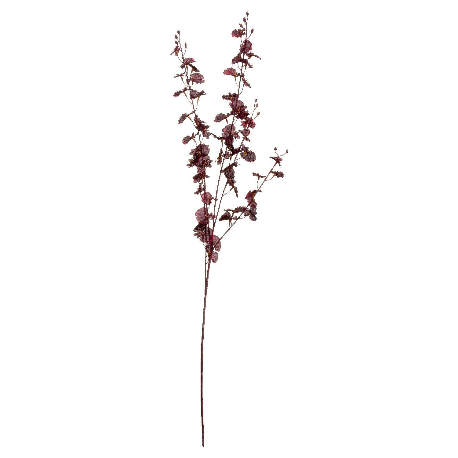 Hill Interiors Unisex Burgundy Orchid Spray Artificial Flower In - Image 4