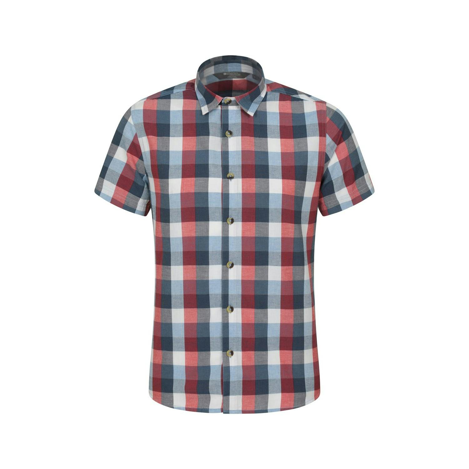 Mountain Warehouse Men's Red Weekender Shirt - Xs - 100% Cotton