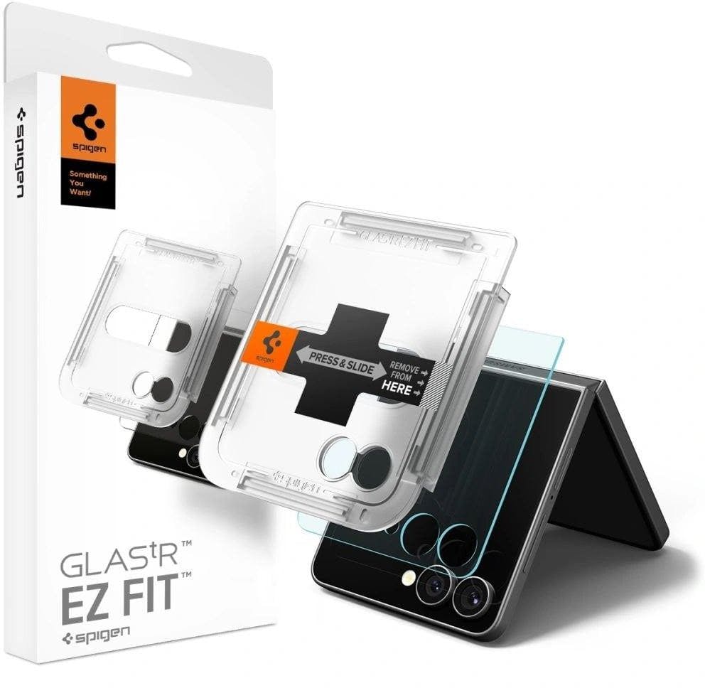 Spigen Glaster Ez Fit Hd Screen Protector For Samsung Galaxy Z Flip 7 6.9" - Agl09586