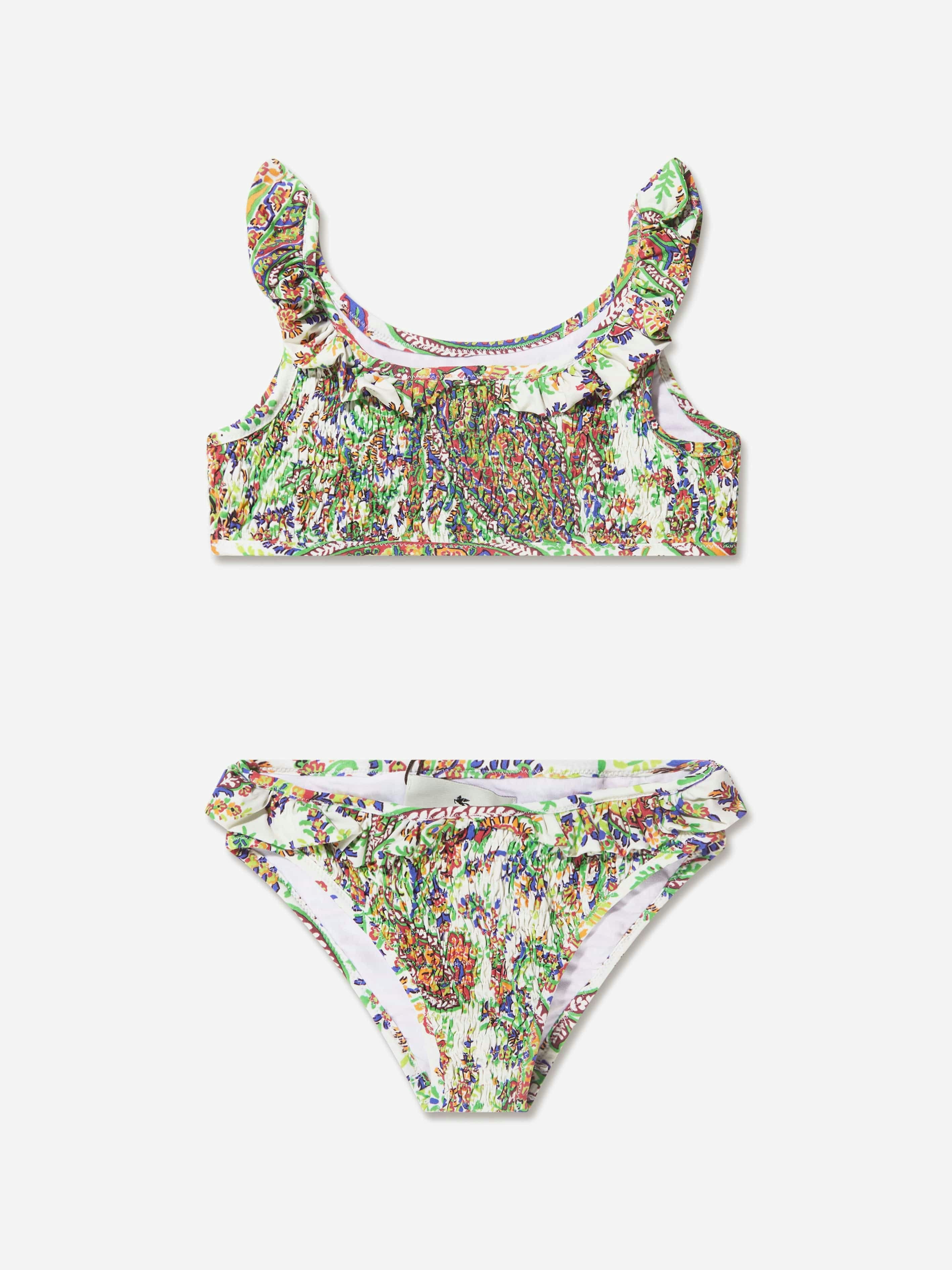 Etro Girls Floral Paisley Bikini In Multicolour - Multicoloured - 12 Yrs