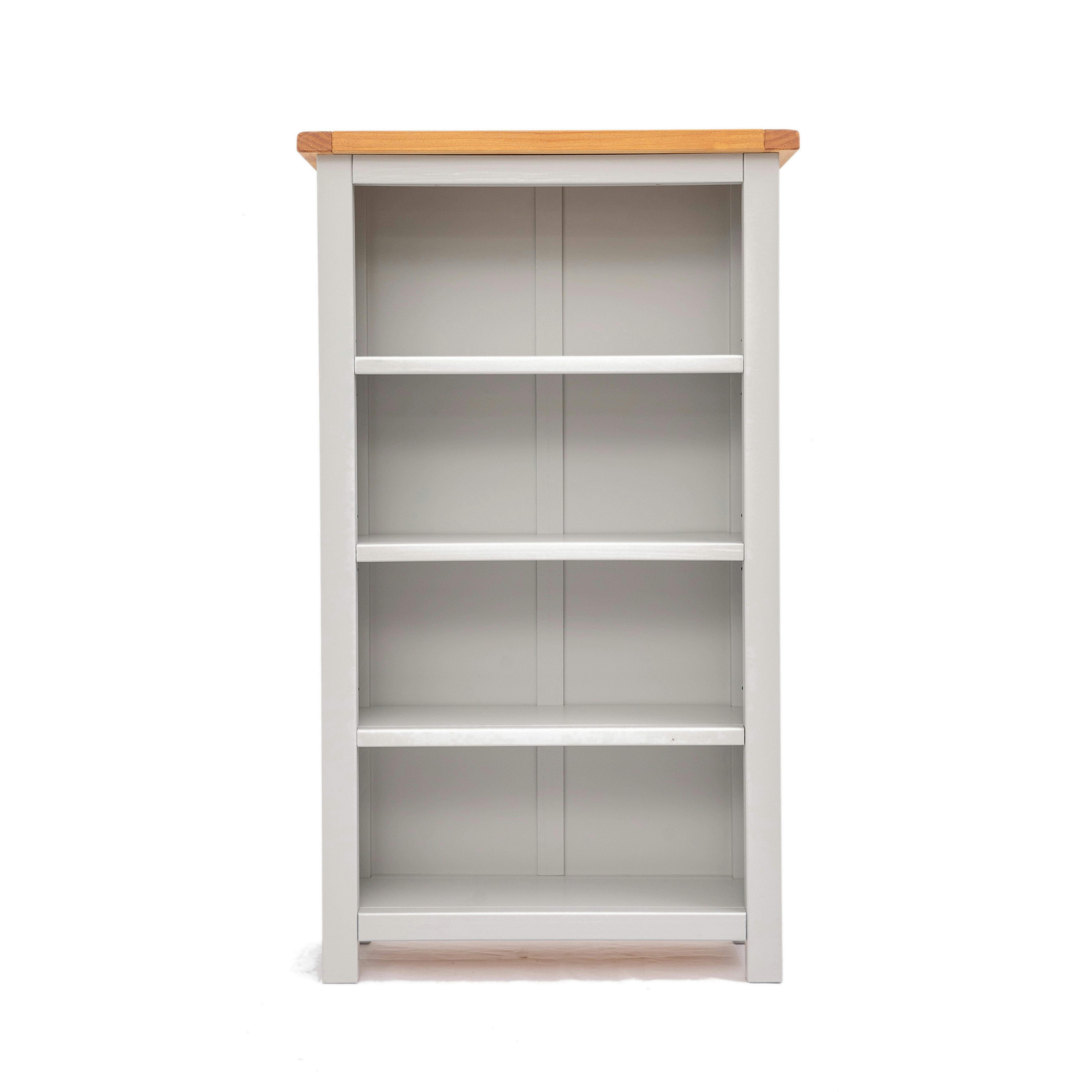 Argenta - Bookcase - Light Grey - Pine - 4 Shelf - Image 3