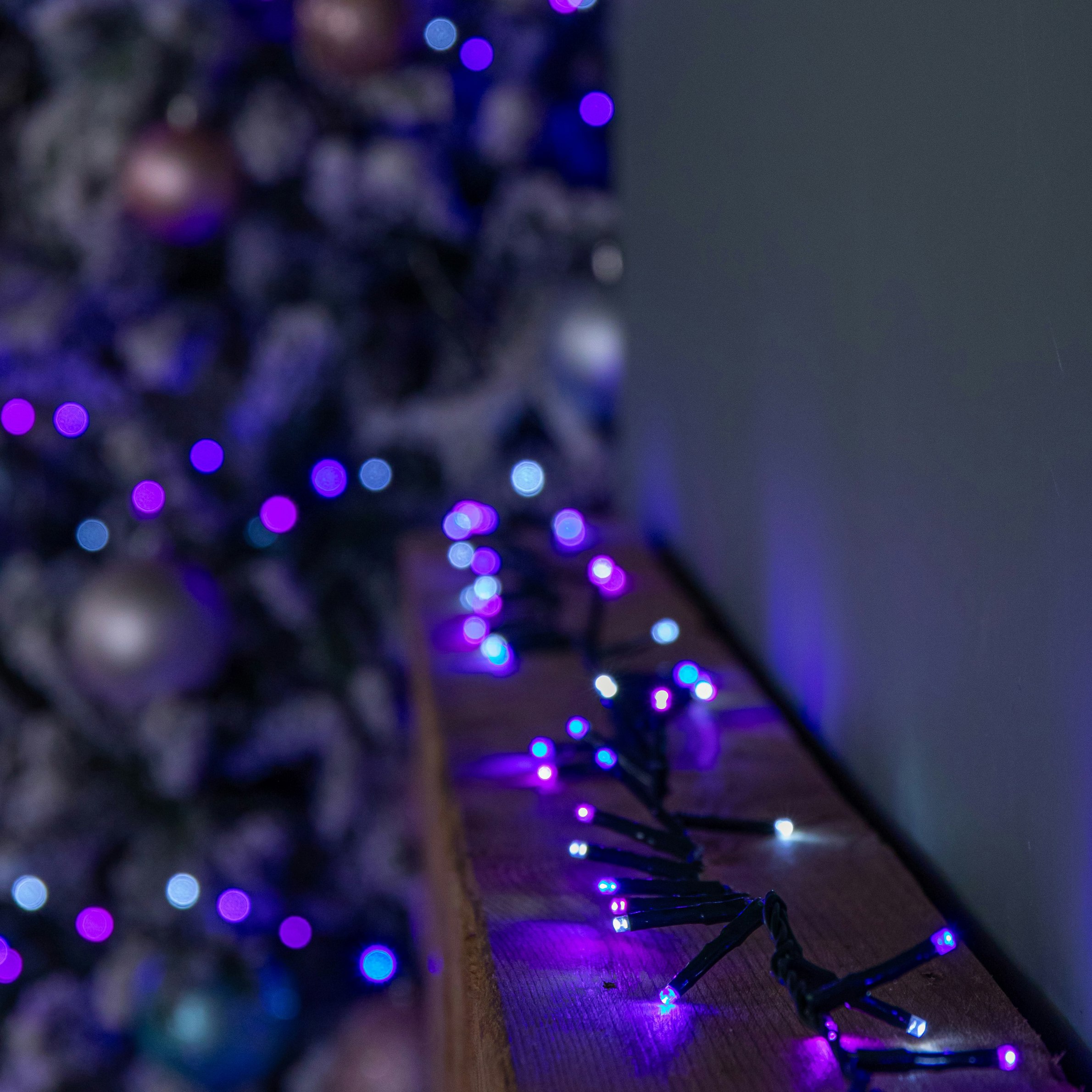 Rackhams Blue/White/Purple 18.7M 750 Led Treebrights Christmas String Lights With Timer In &