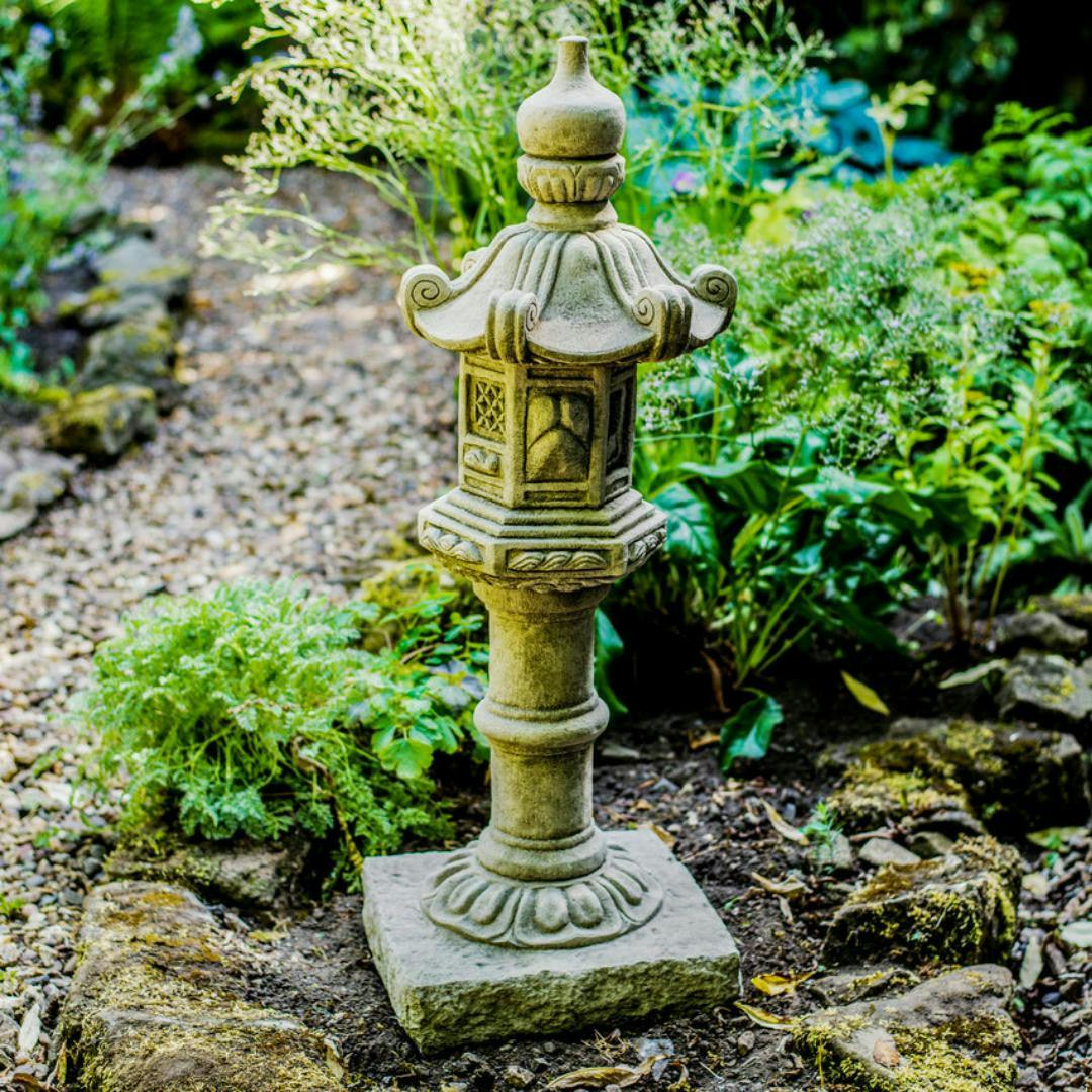 Osn Stone Cast Tall Pagoda For The Garden
