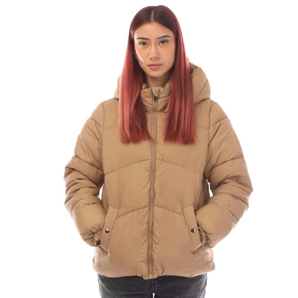 Vero Moda Women's Beige / Uppsala Short Padded Jacket - 6 Uk - 50% Polyamide/50% Polyester