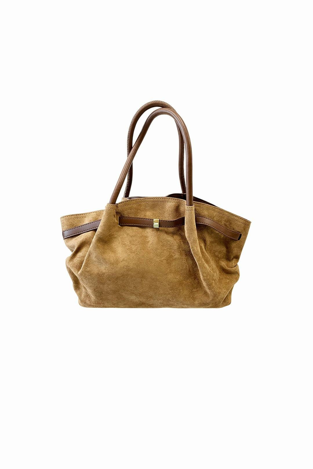 SVNX Women's Vintage Soft Faux Suede Shoulder Bag in Brown - Image 2