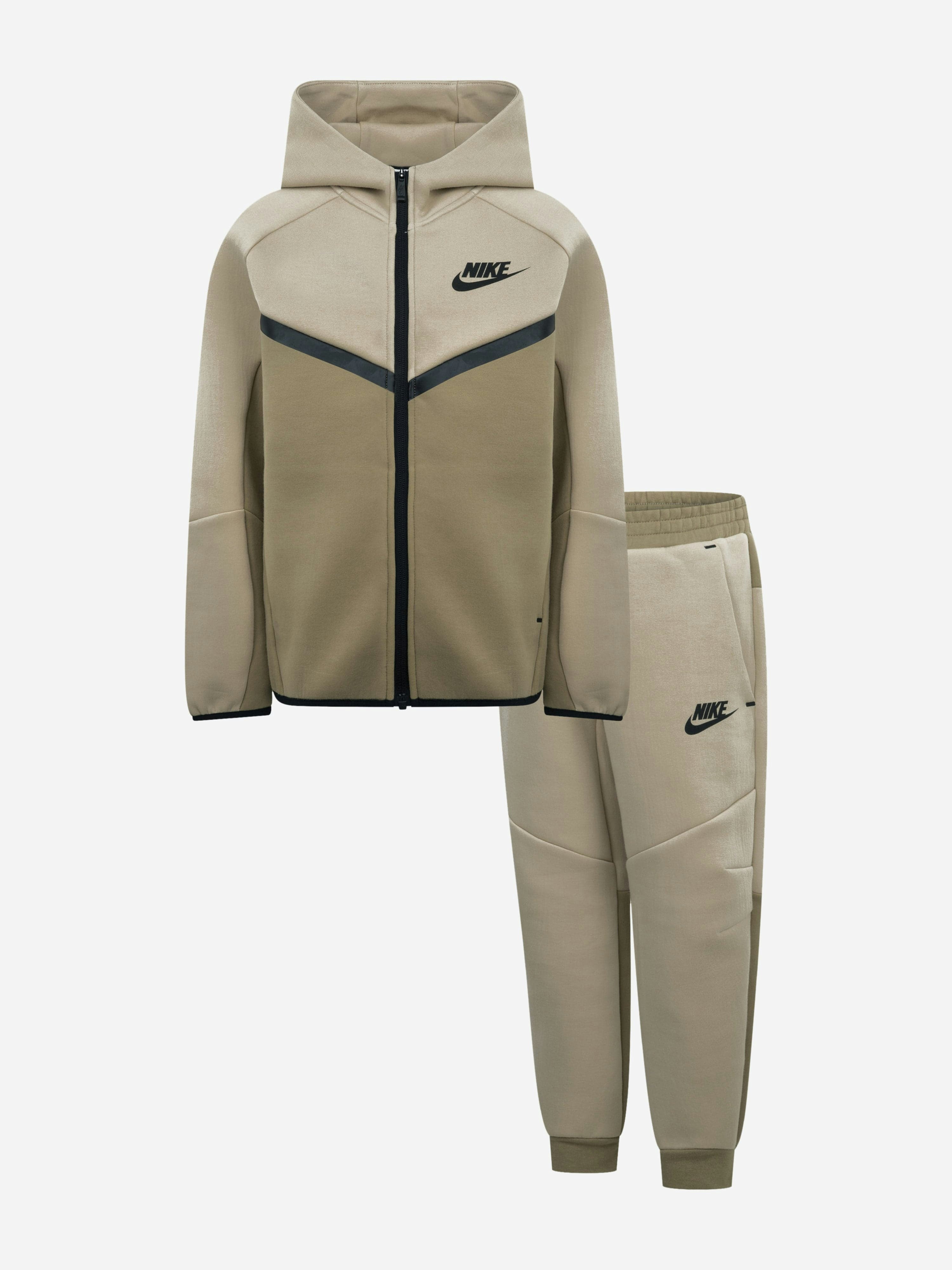 Nike Boys Beige Kids Nsw Tech Fleece Tracksuit In - 3 - 4 Yrs