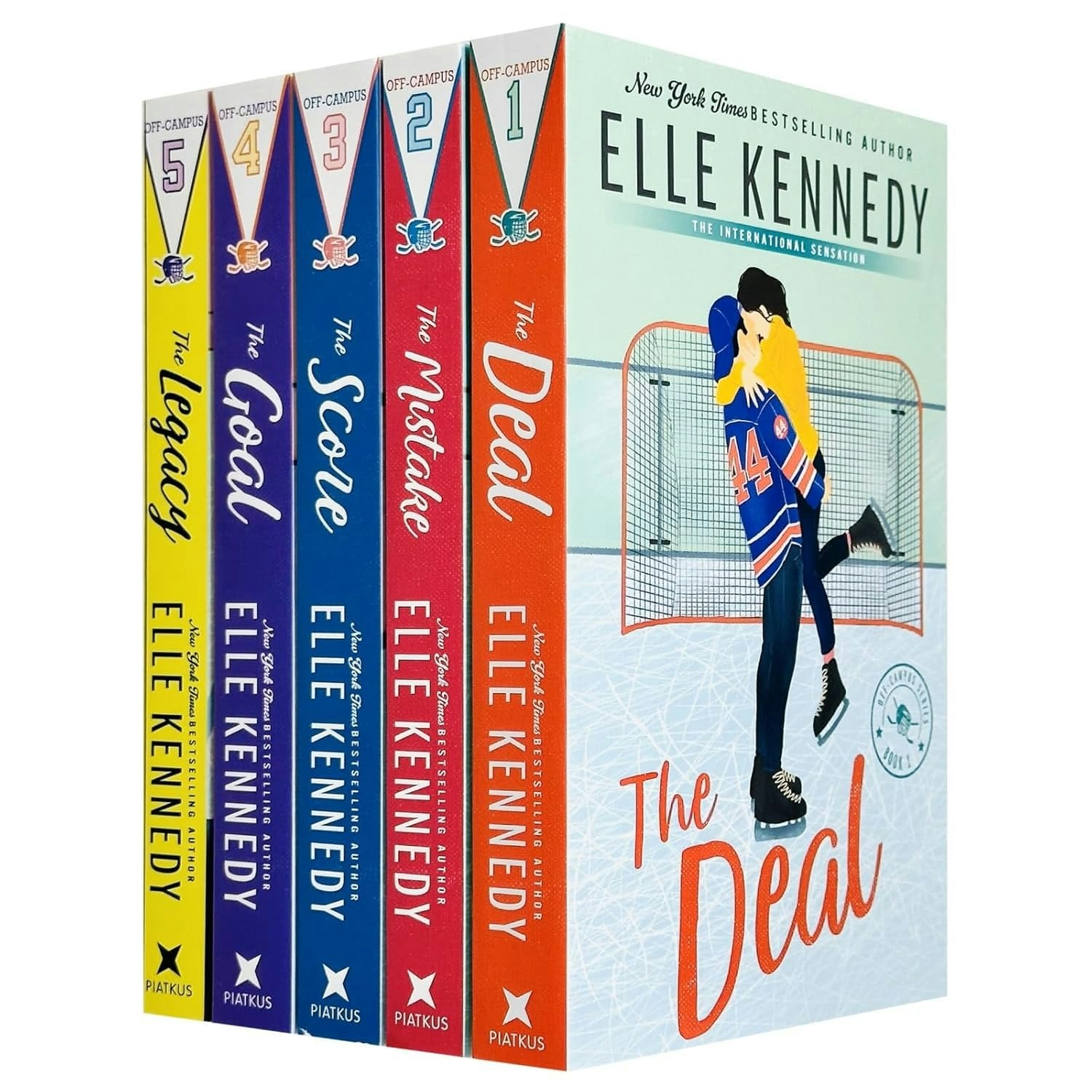 Various Publishers Elle Kennedy Off Campus Series 5 Books Collection Set (The Deal, Mistake, Score, Goal, Legacy)