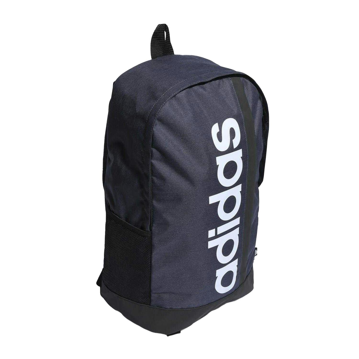 Adidas White Linear Backpack - Navy/ Print - One Size - Navy/ Print