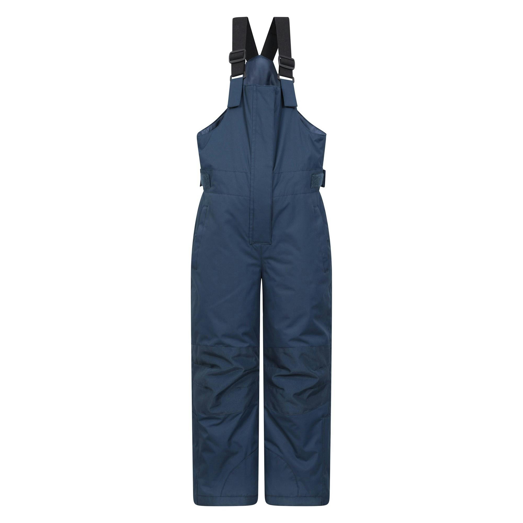 Mountain Warehouse Kids Hakuba Snow Salopettes - Navy - 13 Years - Navy - 100% Polyester