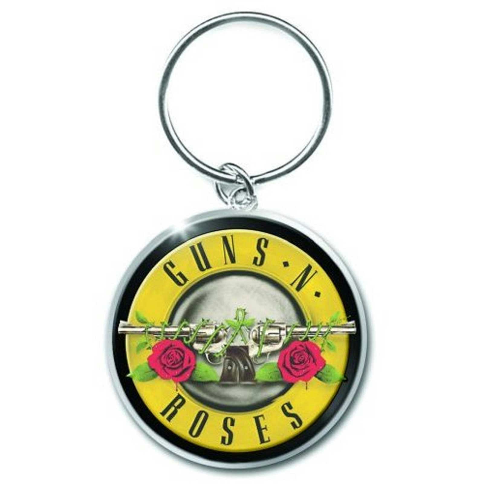 Paradiso Clothing Guns N Roses Keyring Band Logo Keychain