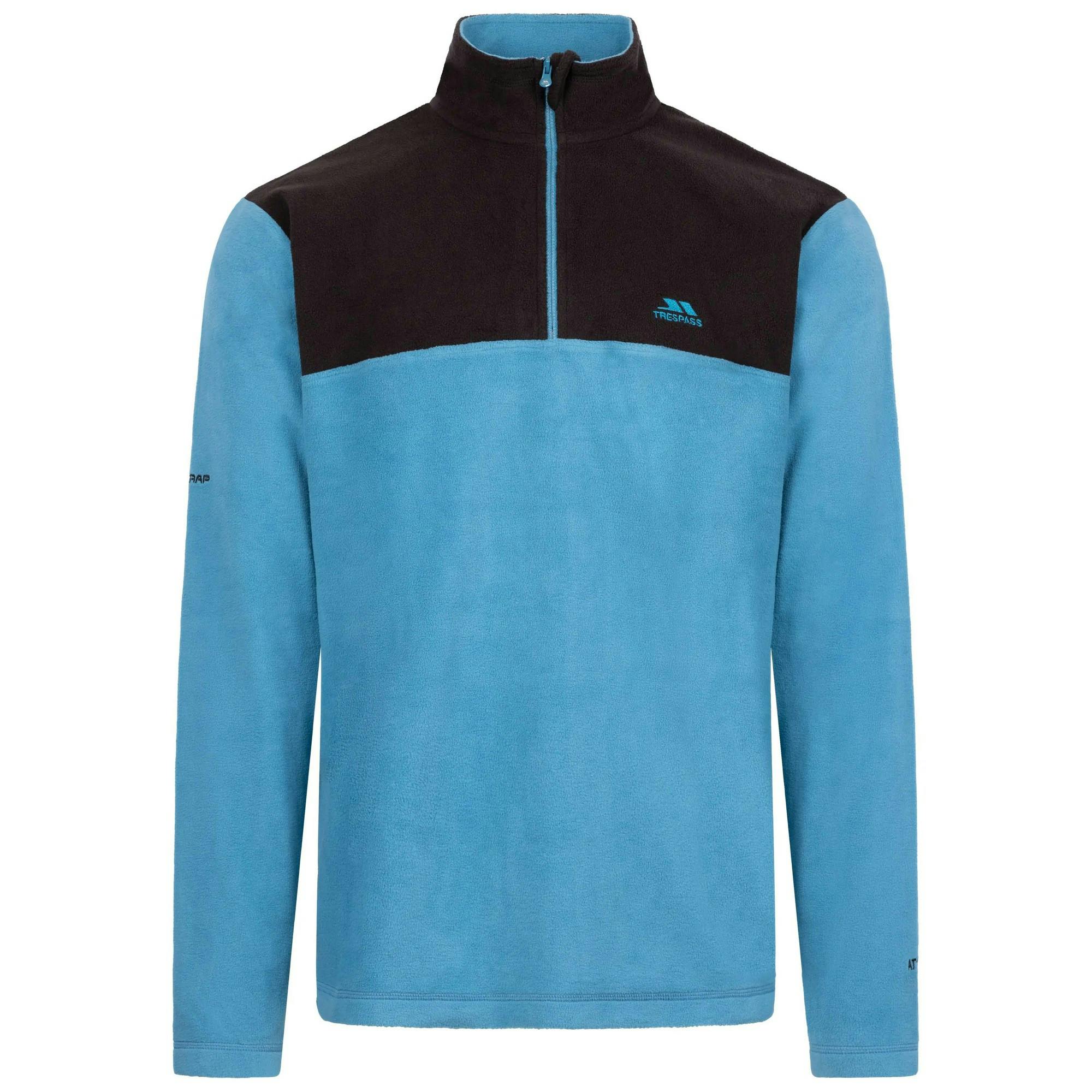 Trespass Men's Blue Curtiston At100 Fleece Top - Bondi - Xs - Bondi - 100% Polyester