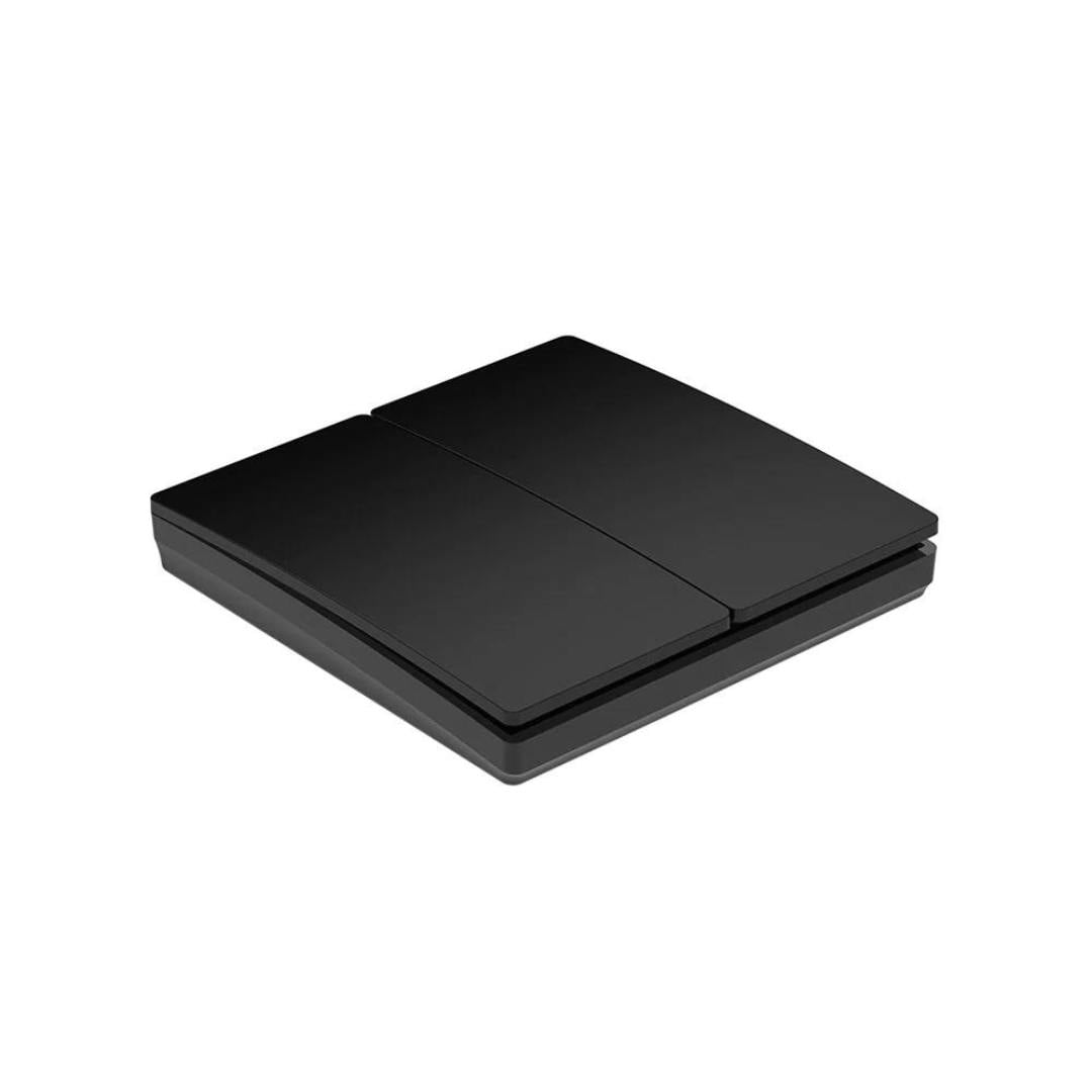 Ener-J Black Wireless Kinetic 2 Gang Switch Eco Series ( Body)