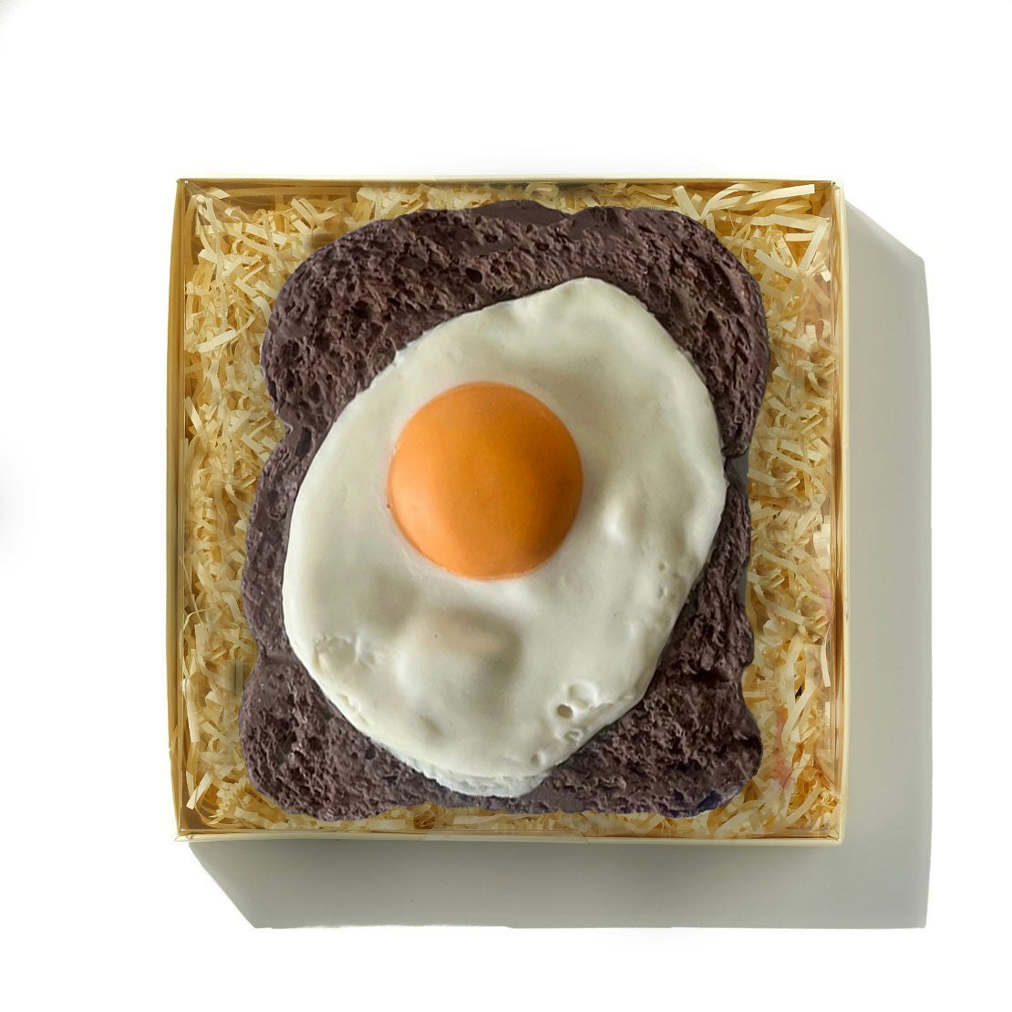 Choc On Choc White Giant Chocolate Fried Egg On Toast