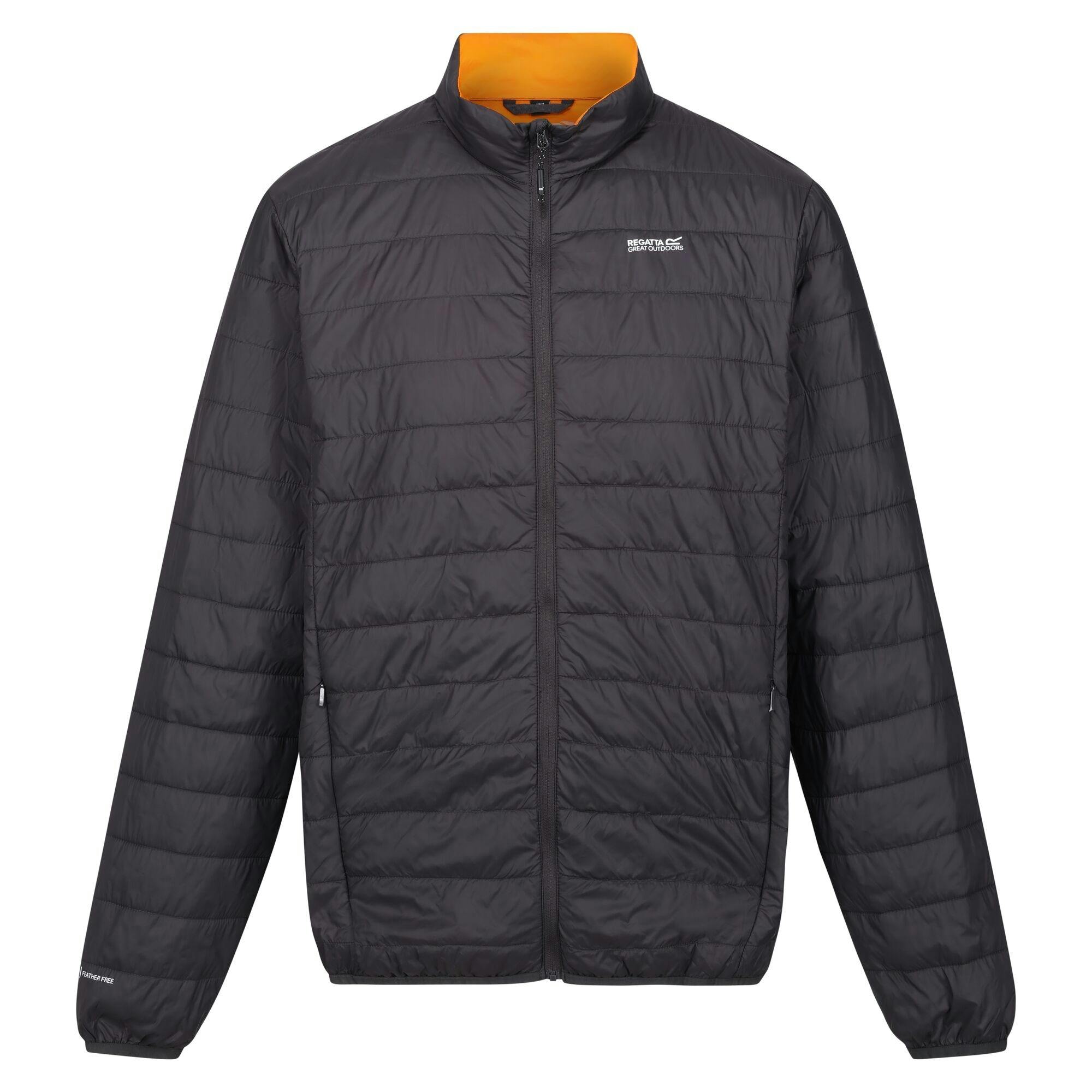 Regatta Men's Orange Hillpack Quilted Insulated Jacket - Ash/ Pepper - Xxl - Ash/ Pepper - 100% Polyamide