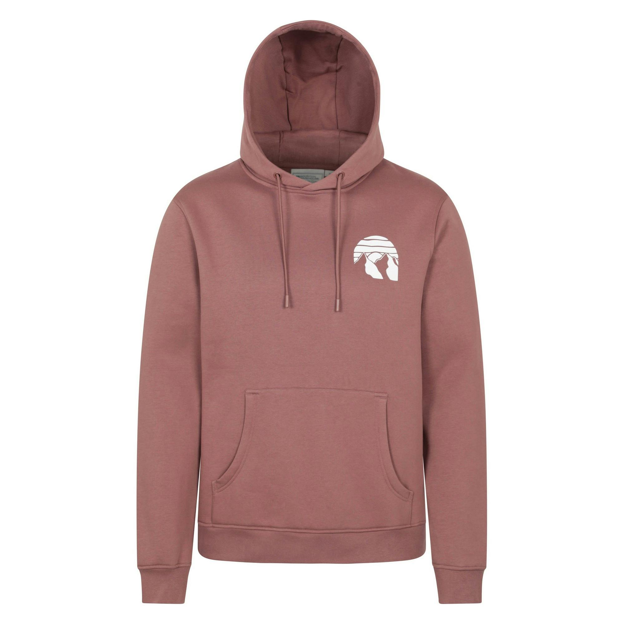 Mountain Warehouse Men's Light/Brown Mountain Badge Hoodie - Xxl - 60% Cotton/40% Polyester