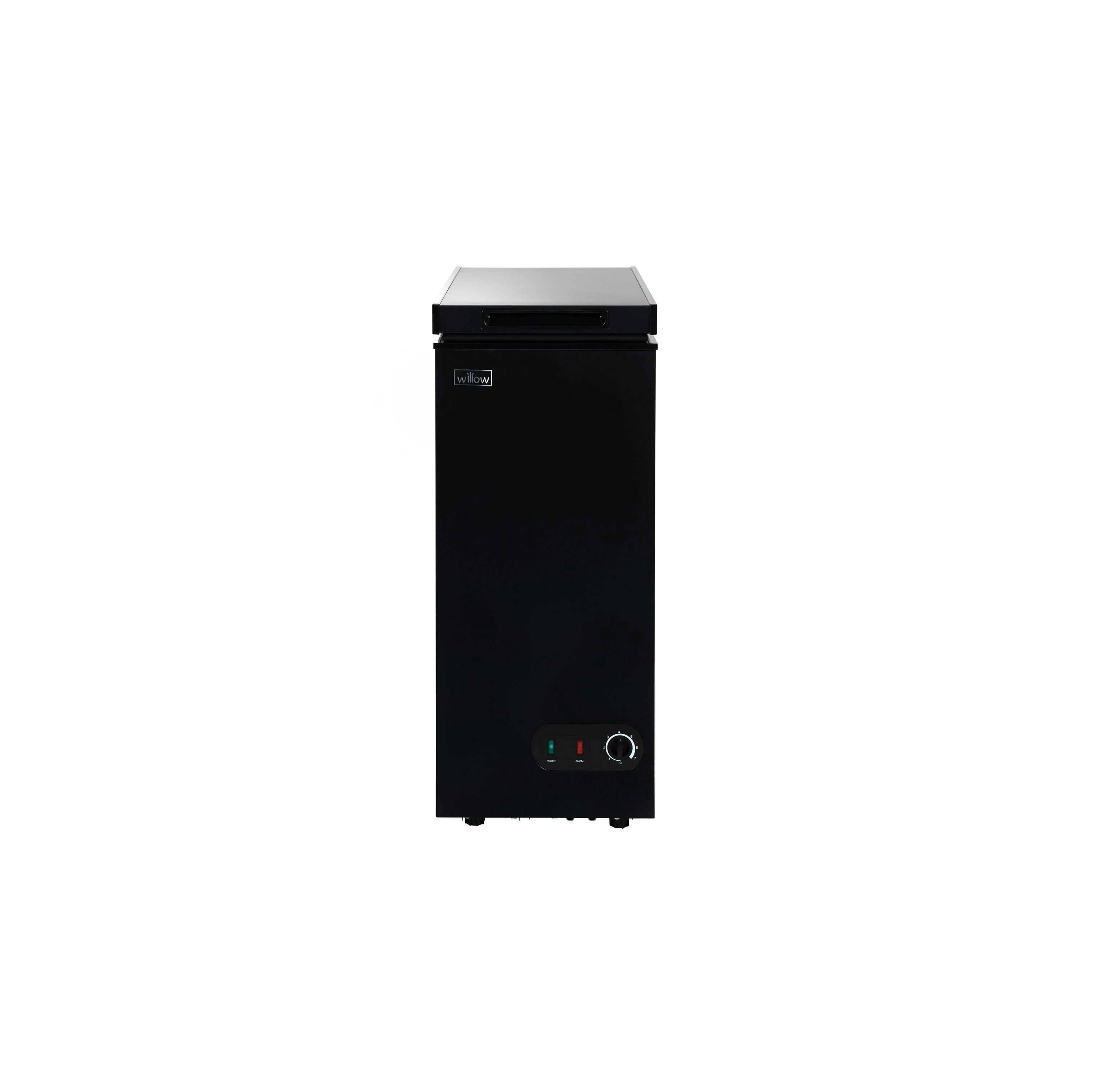 Willow Unisex Black Freestanding Chest Freezer Wcf60b With Removable Storage Basket In 51L - Image 2