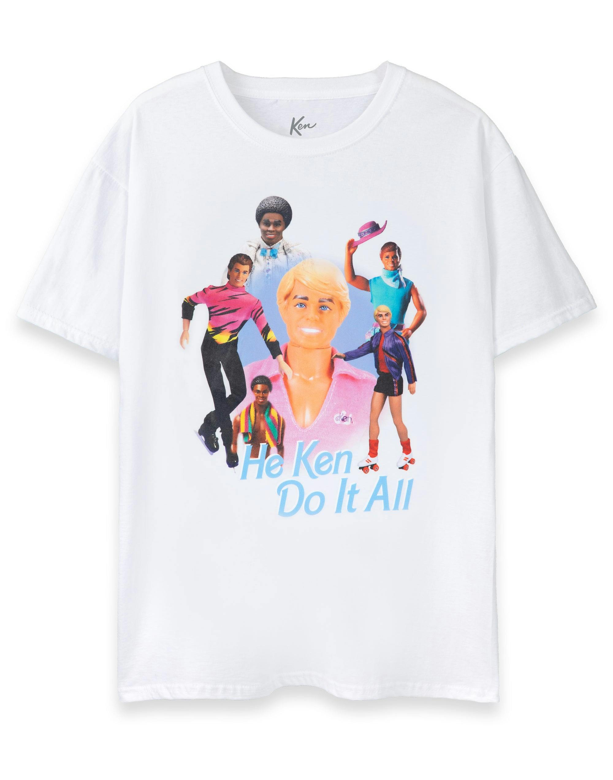 Vanilla Underground Men's White Barbie He Ken Do It All Short Sleeved T-Shirt - XX-Large