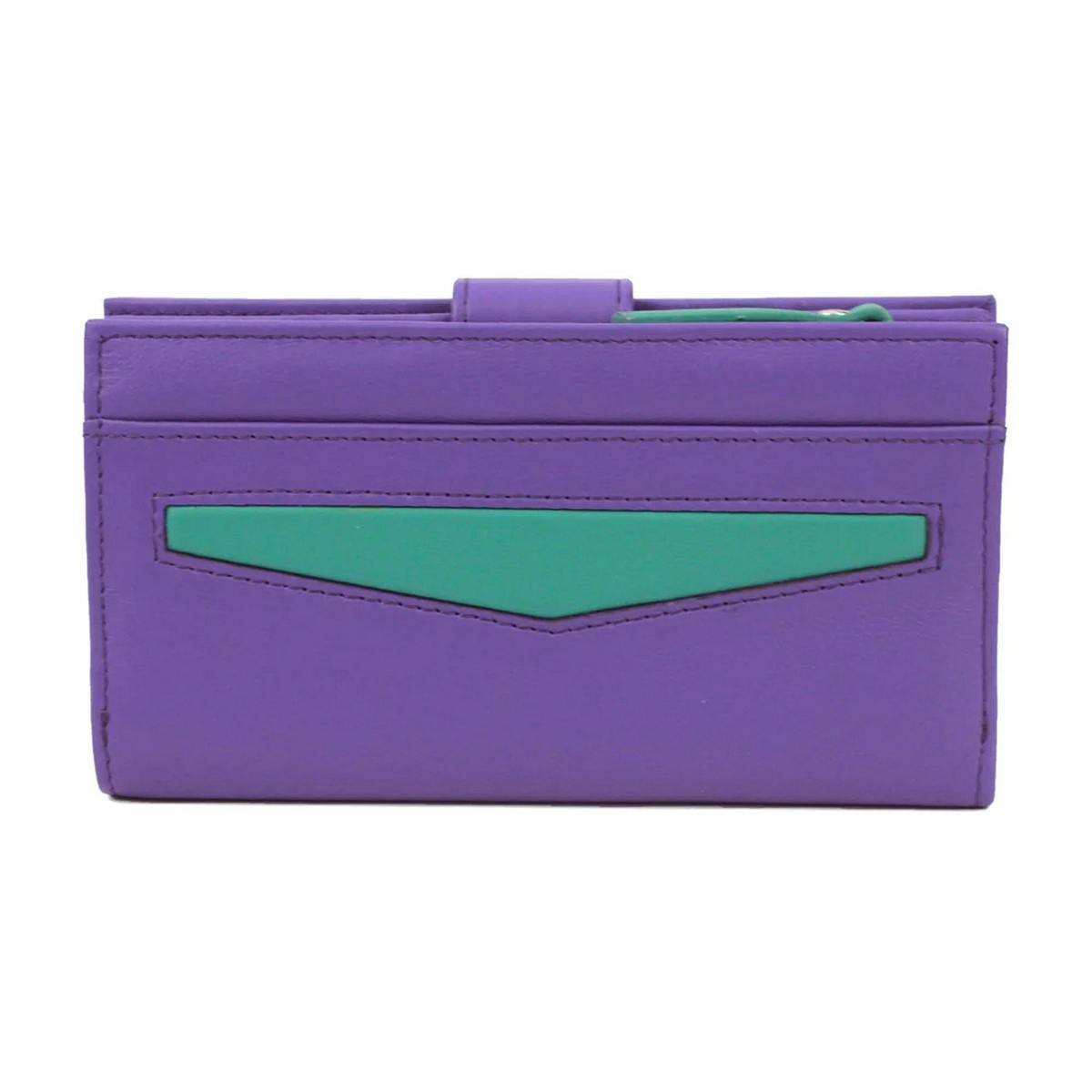 Eastern Counties Leather Turquoise Hayley Leather Purse - Violet/ - Violet/ - One Size - 100% Leather
