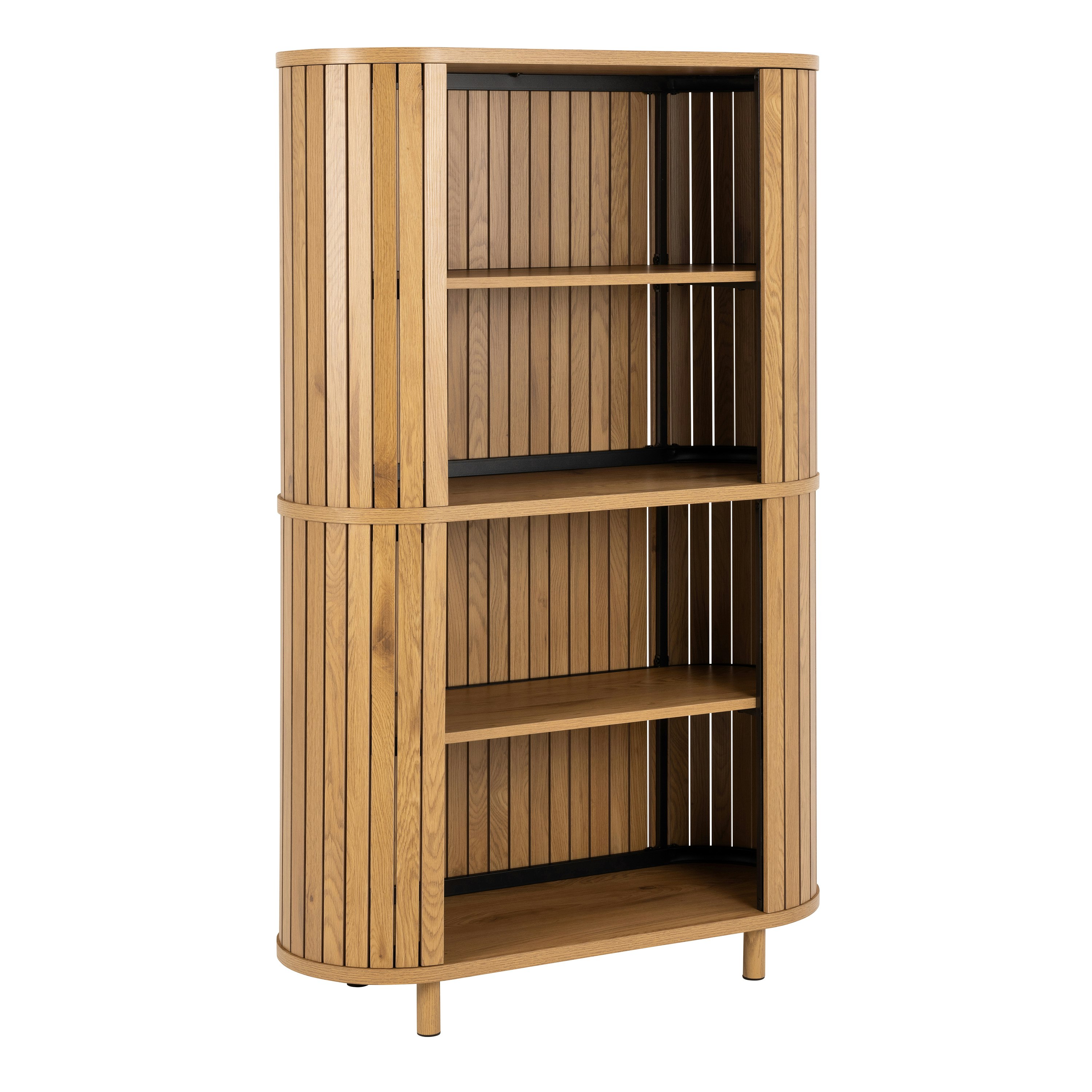 Rackhams Colima Bookcase In Oak - Natural - Wood Size 1