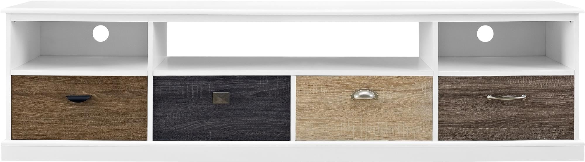 Rackhams White Mercer Tv Console In Multicolour With Drawers 1773096Pcomuk
