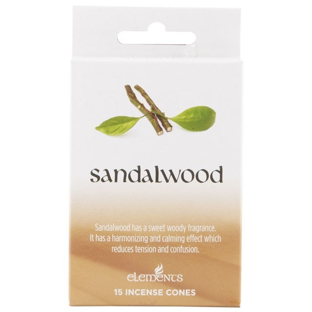 Serano Set Of Packets Of Elements Sandalwood Incense Cones Size 12