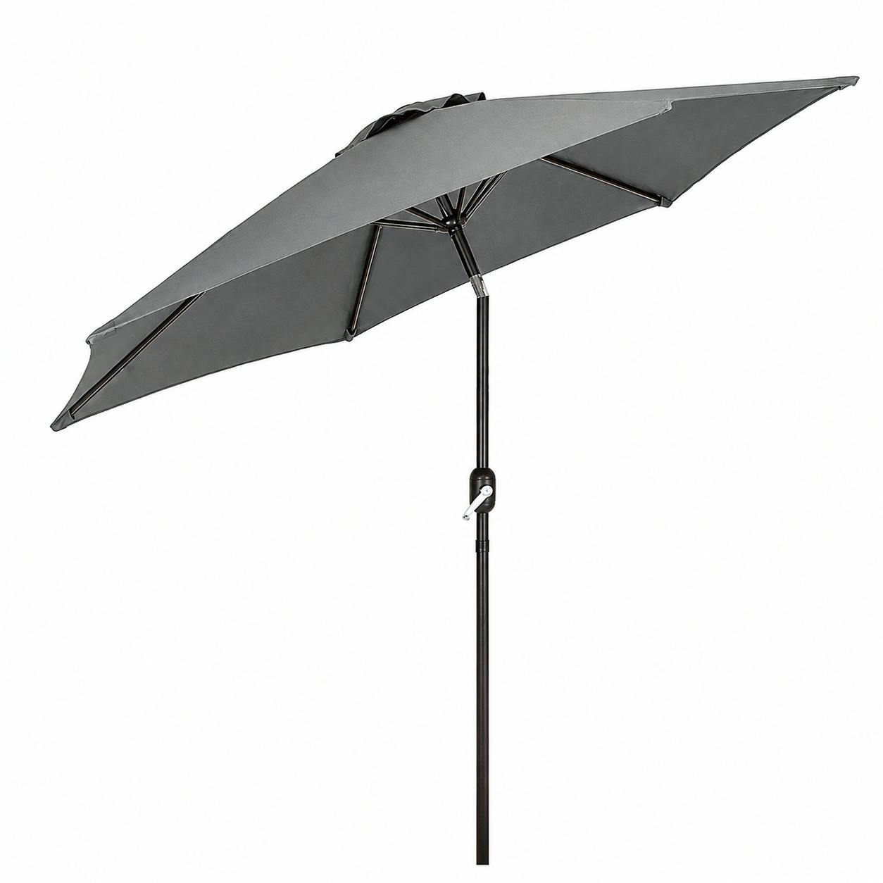 Rackhams Grey 2M Tilt And Crank Lightweight Parasol