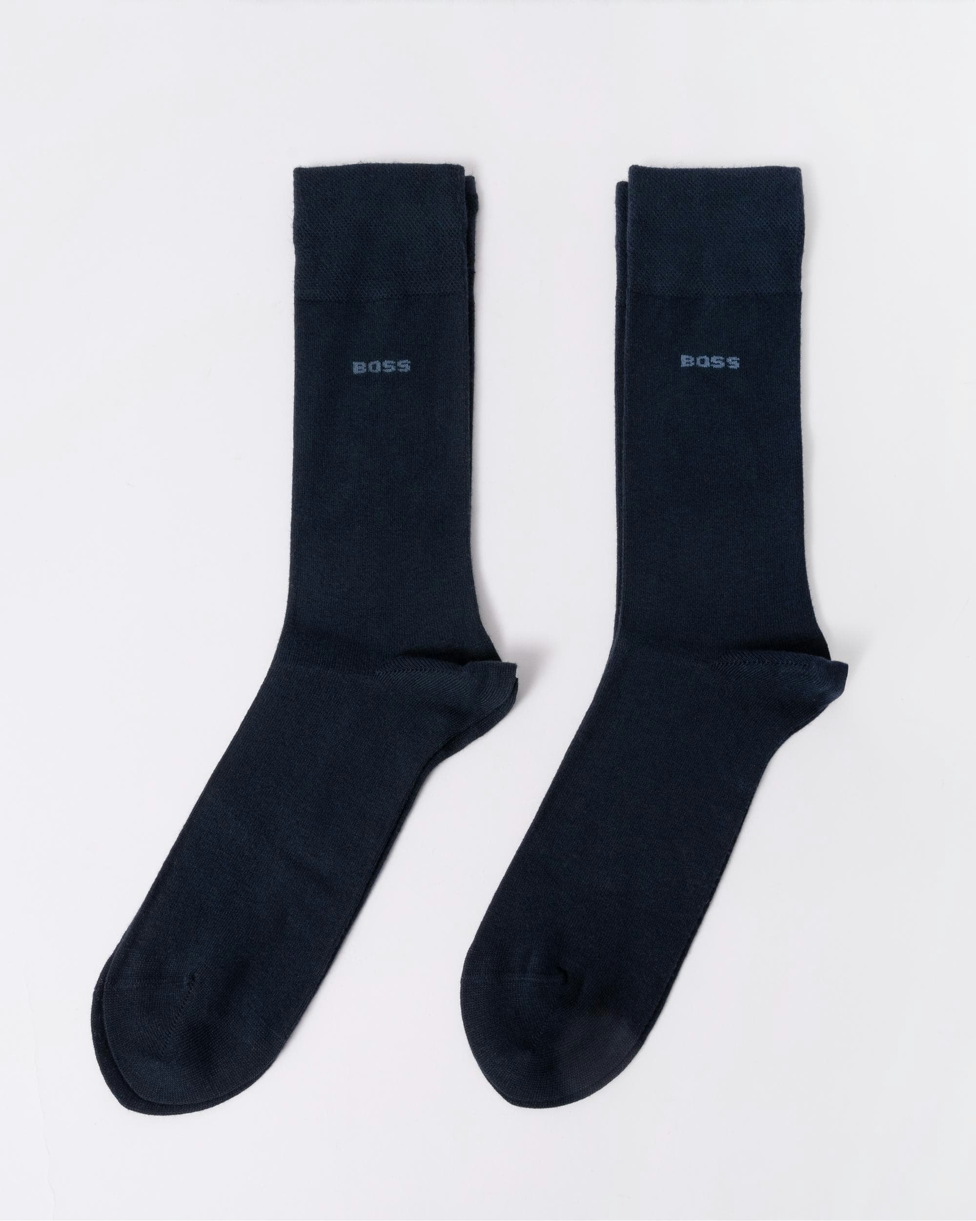 Boss Men's Orange/Dark/Blue 2-Pack Bamboo Socks - 401 - 401 - Uk9-12 Eu43-46 Us10-13