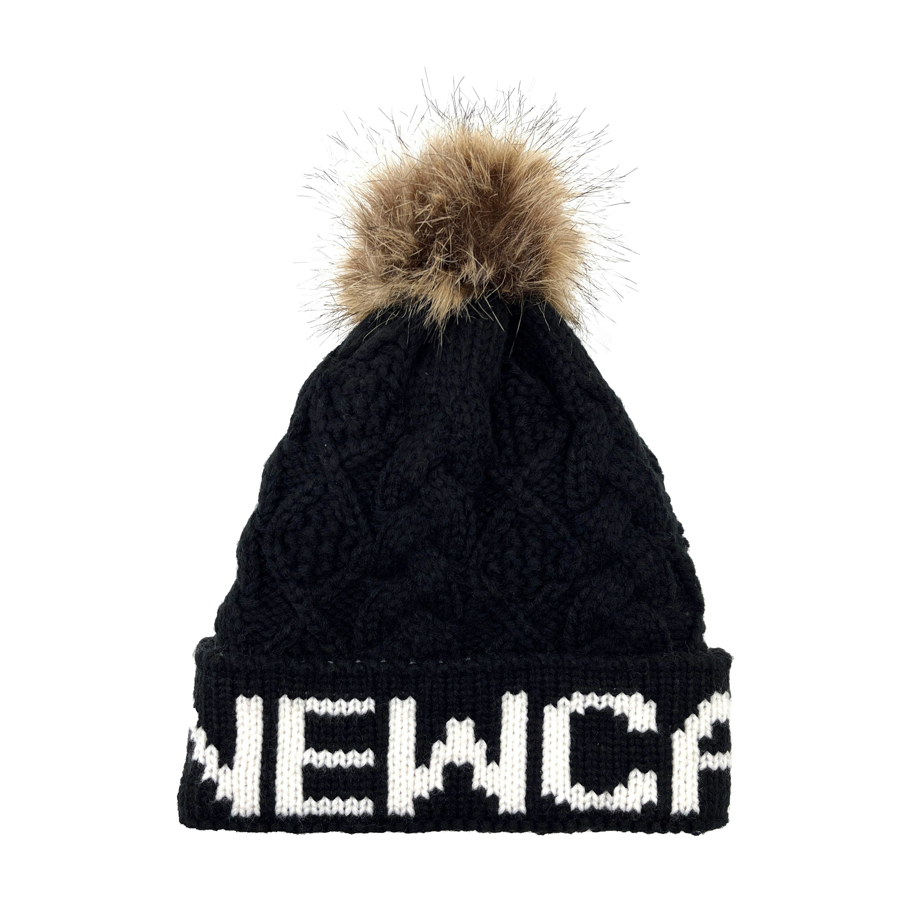 Aran Traditions Aran Diamond Cable Newcastle Pom Pom Hat