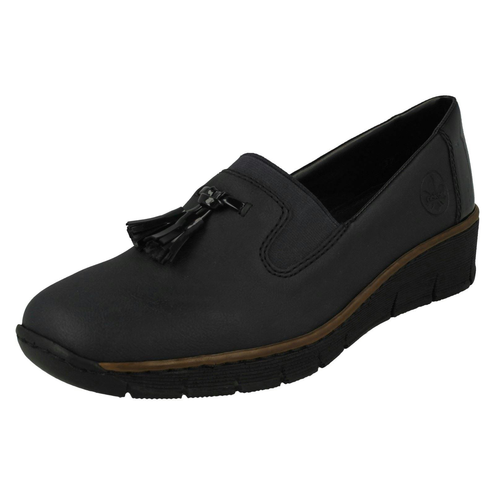Rieker Women's Blue Tassel Detail Formal Shoe 53751 - Uk 5