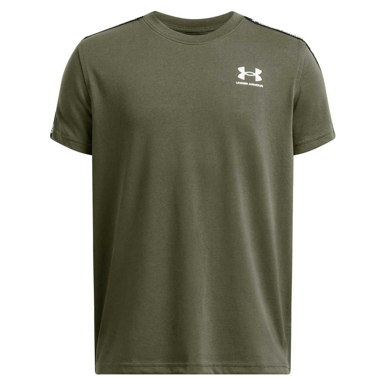 Under Armour Green Childrens/Kids Armour Regular T-Shirt - Marine - 11-12 Years - Marine - 60% Cotton/40% Polyester
