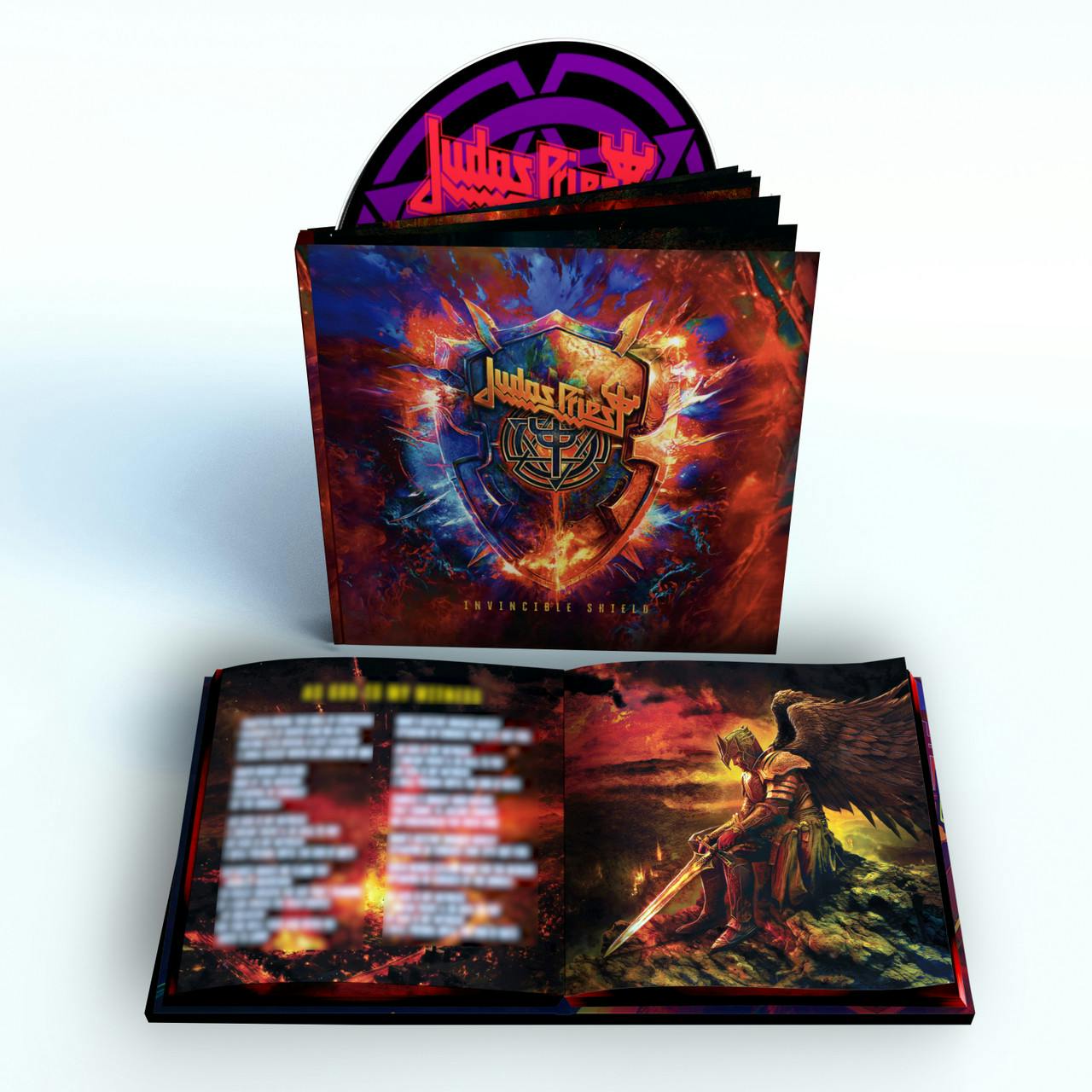 Eyesore Merch Judas Priest 'Invincible Shield' Cd Deluxe Hardcover
