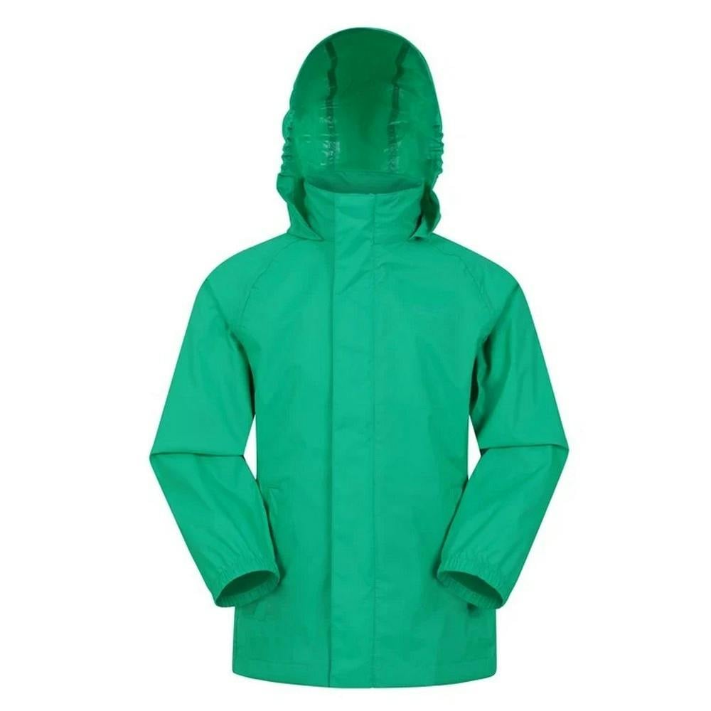 Mountain Warehouse Green Childrens/Kids Pakka Ii Waterproof Jacket - 13 Years - 100% Polyamide
