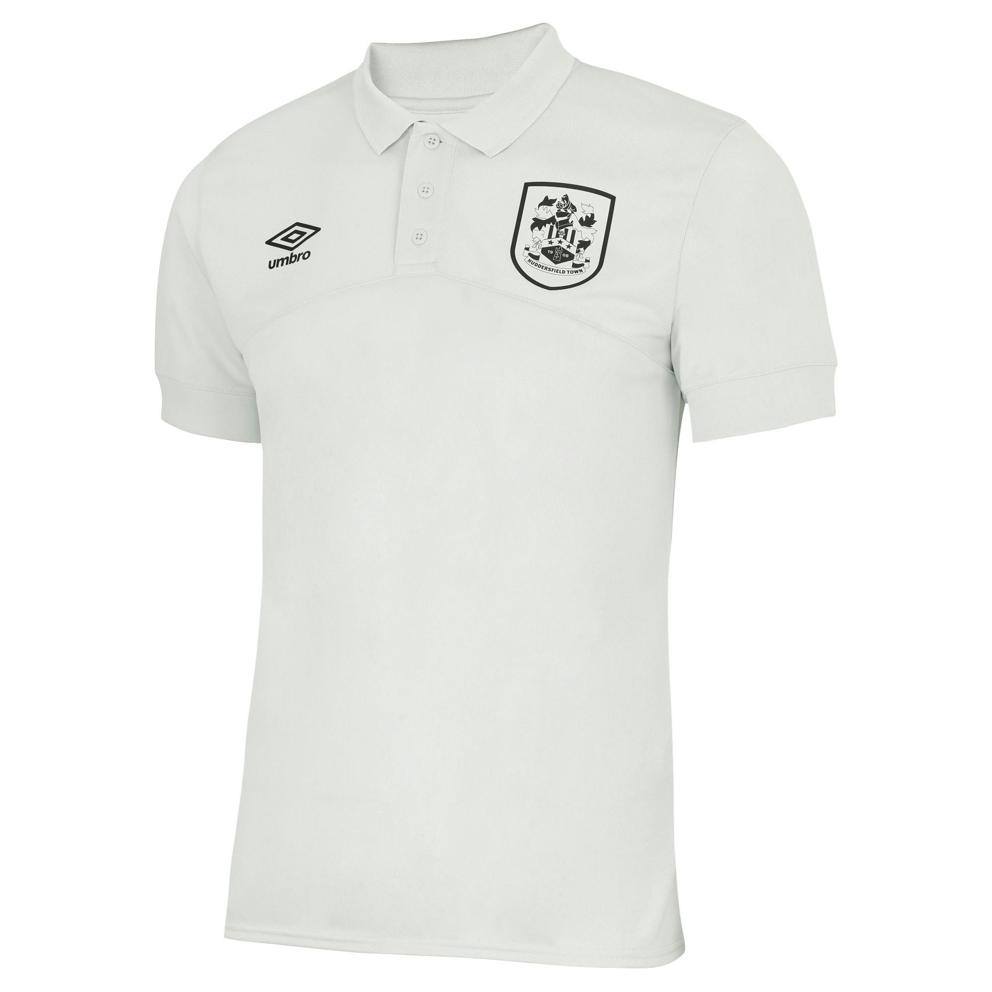 Umbro Men's Huddersfield Town Afc 22/23 Polyester Polo Shirt - Oyster Mushroom - Oyster Mushroom - Xxl - 100% Polyester