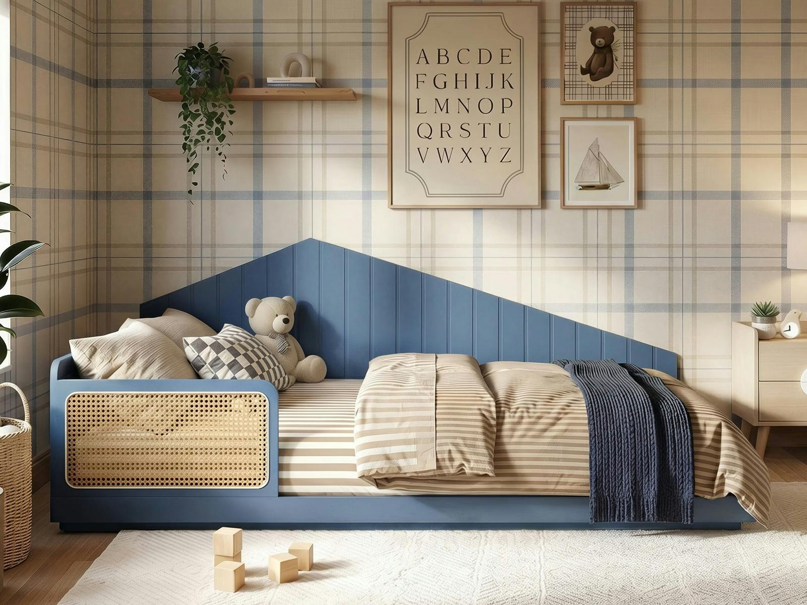 Rackhams Carter Montessori Small Double Bed Navy - Small Double - Navy