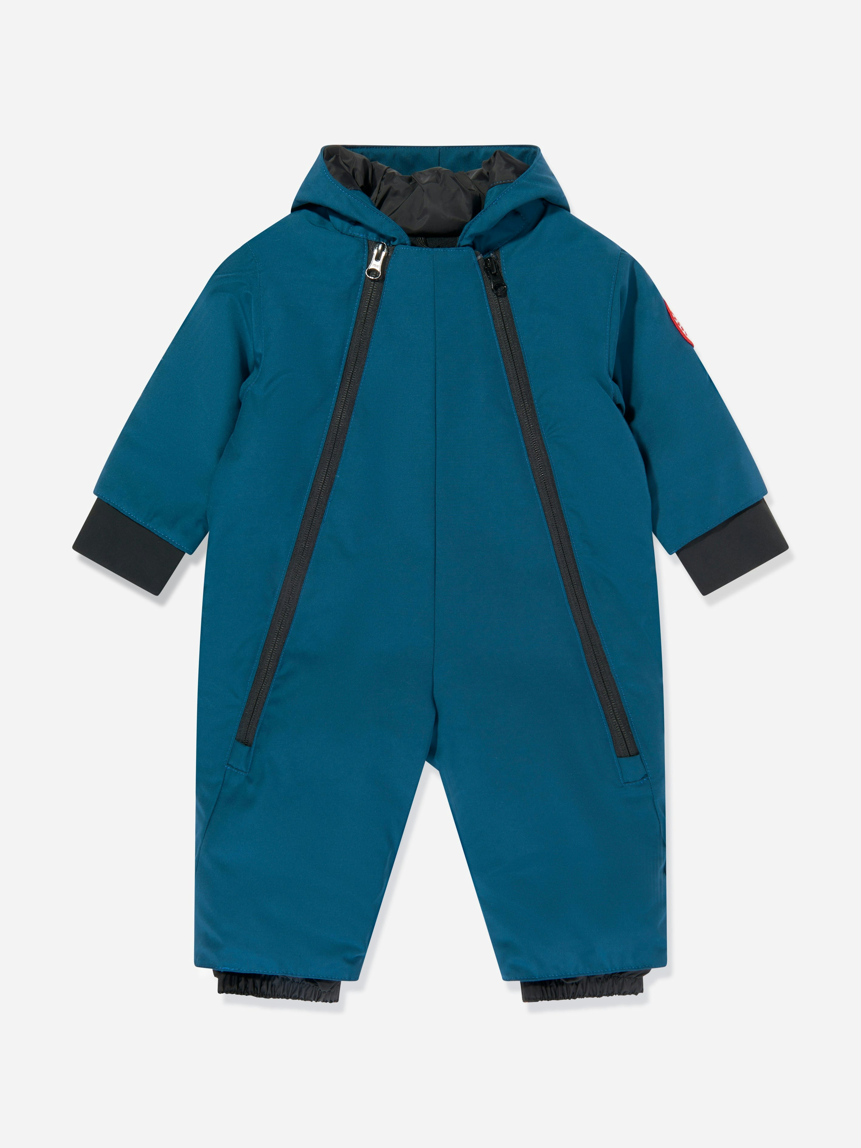 Canada Goose Men's Blue Baby Boys Down Padded Lamb Snowsuit In Navy - 18 - 24 Mths