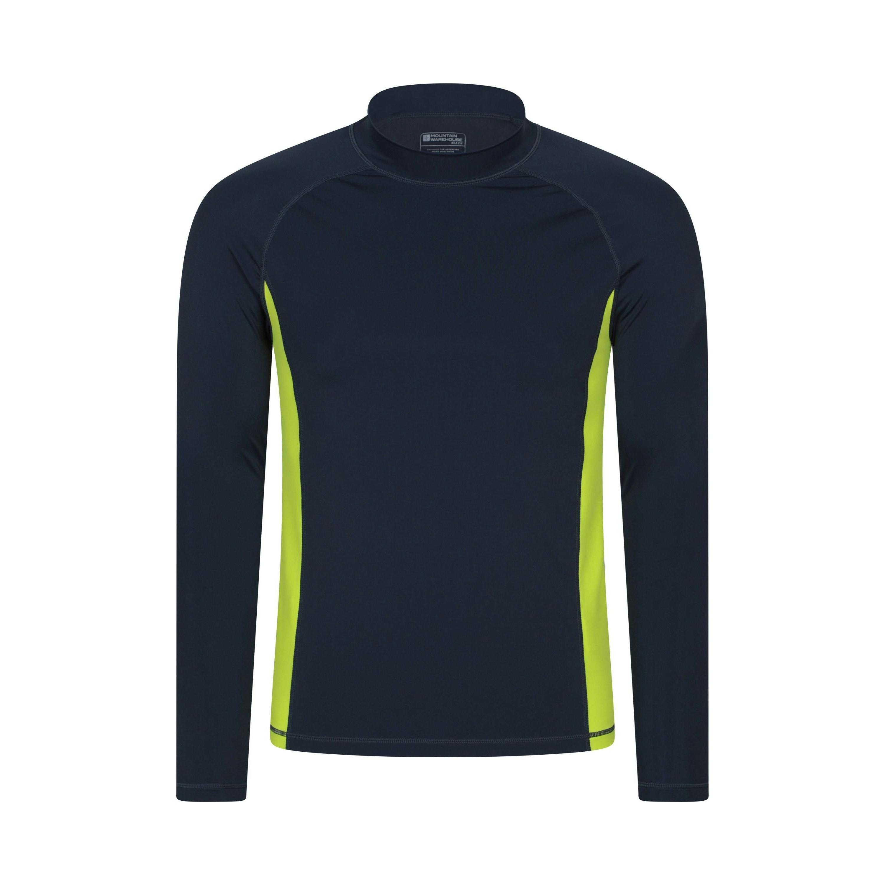 Mountain Warehouse Men's Yellow Long-Sleeved Rash Guard - Xxl - 80% Polyamide/20% Elastane