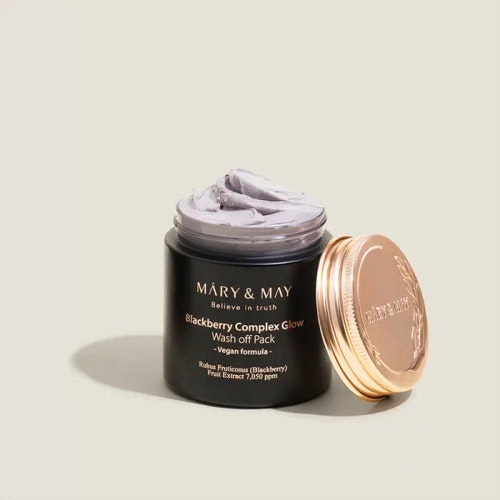 Mary&May White/Green/Pink Blackberry Complex Glow Wash Off Mask 125G